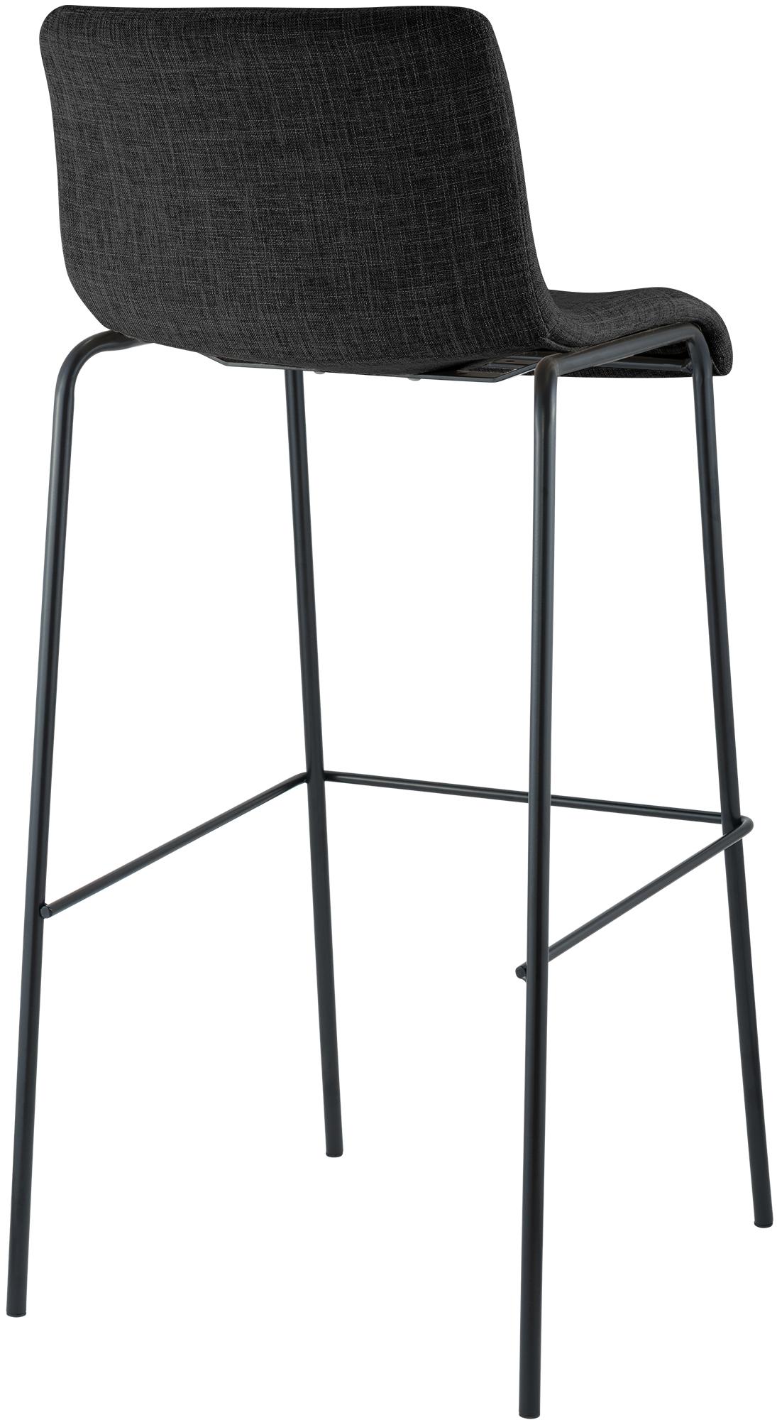 Sgabello da bar Hover in tessuto con base a quattro gambe