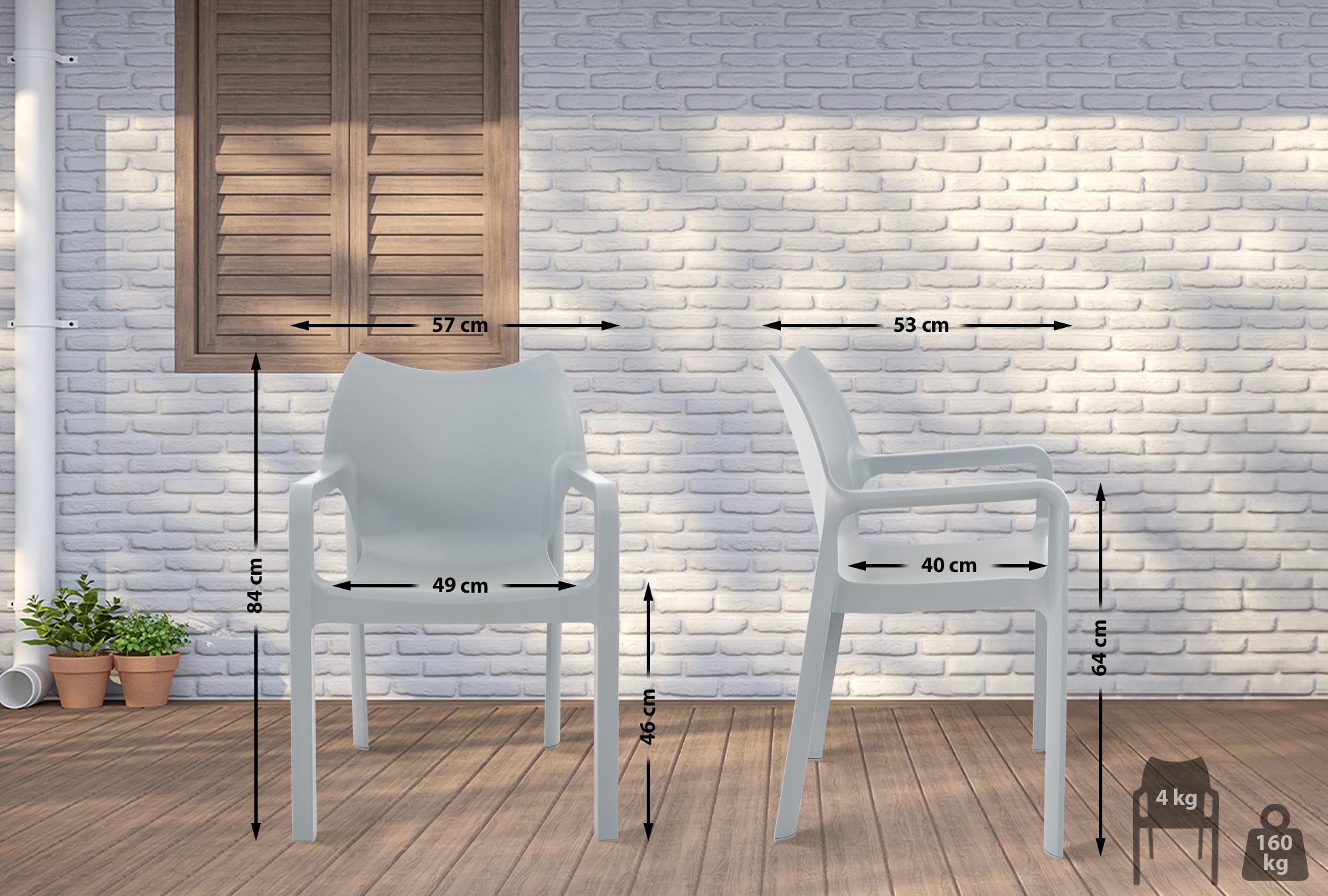 Set di 4 sedie Diva