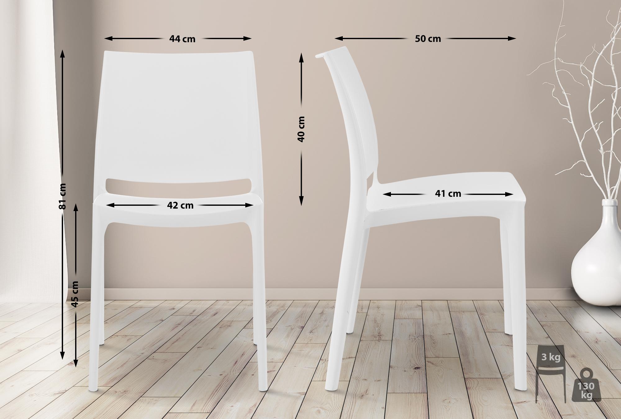 Sedia outdoor Maya impilabile