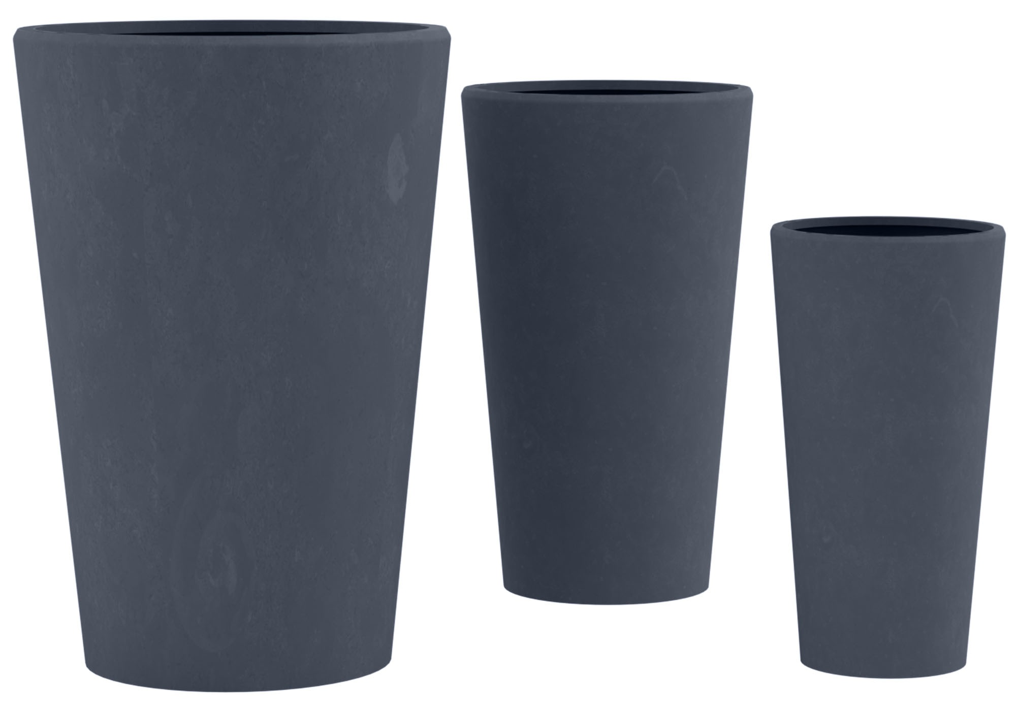 Set di 3 fioriere rotonde 3