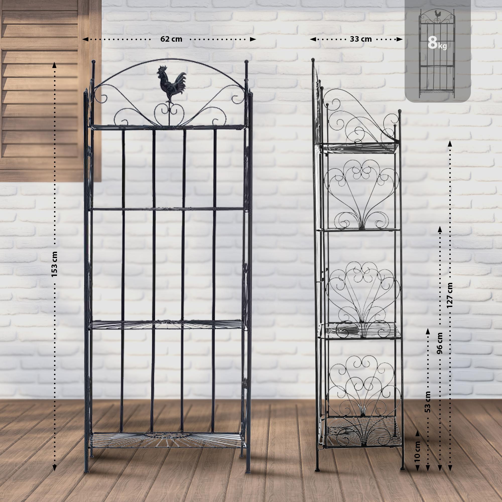 Scaffale da terra Mia in ferro 153 x 62 cm