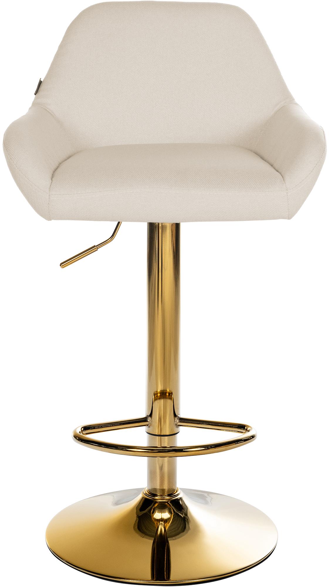 Set di 2 sgabelli da bar in tessuto Braga Gold