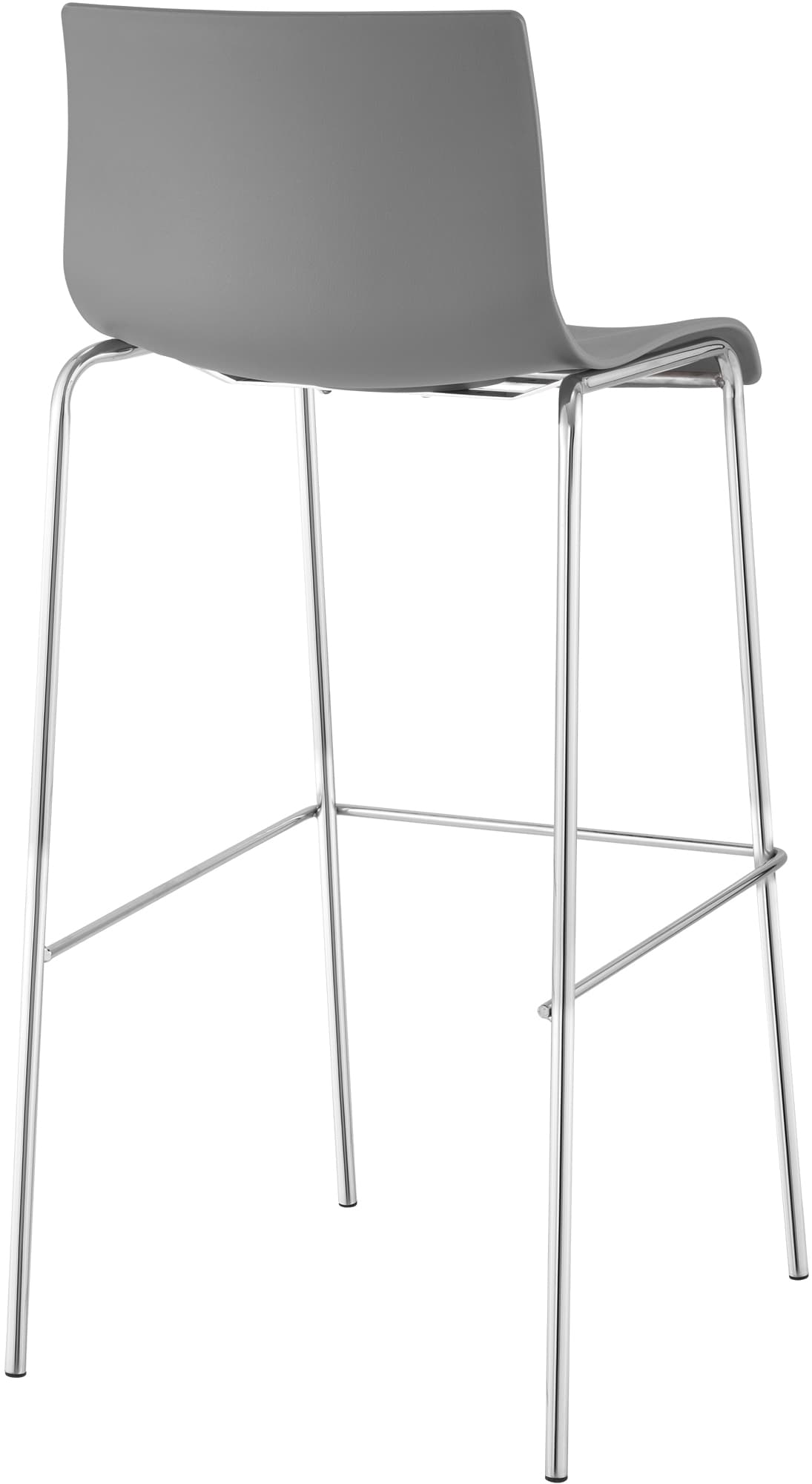 Set di 2 sgabelli da bar Hover in plastica con base a 4 gambe