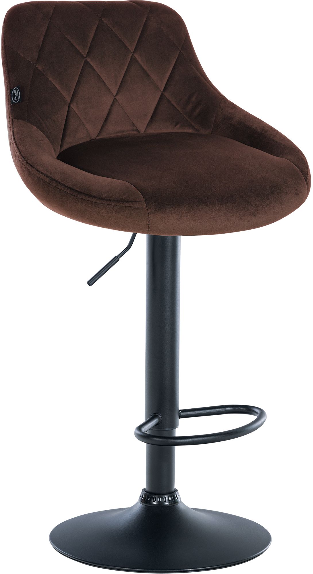 Set di 2 sgabelli da bar Lazio Velvet