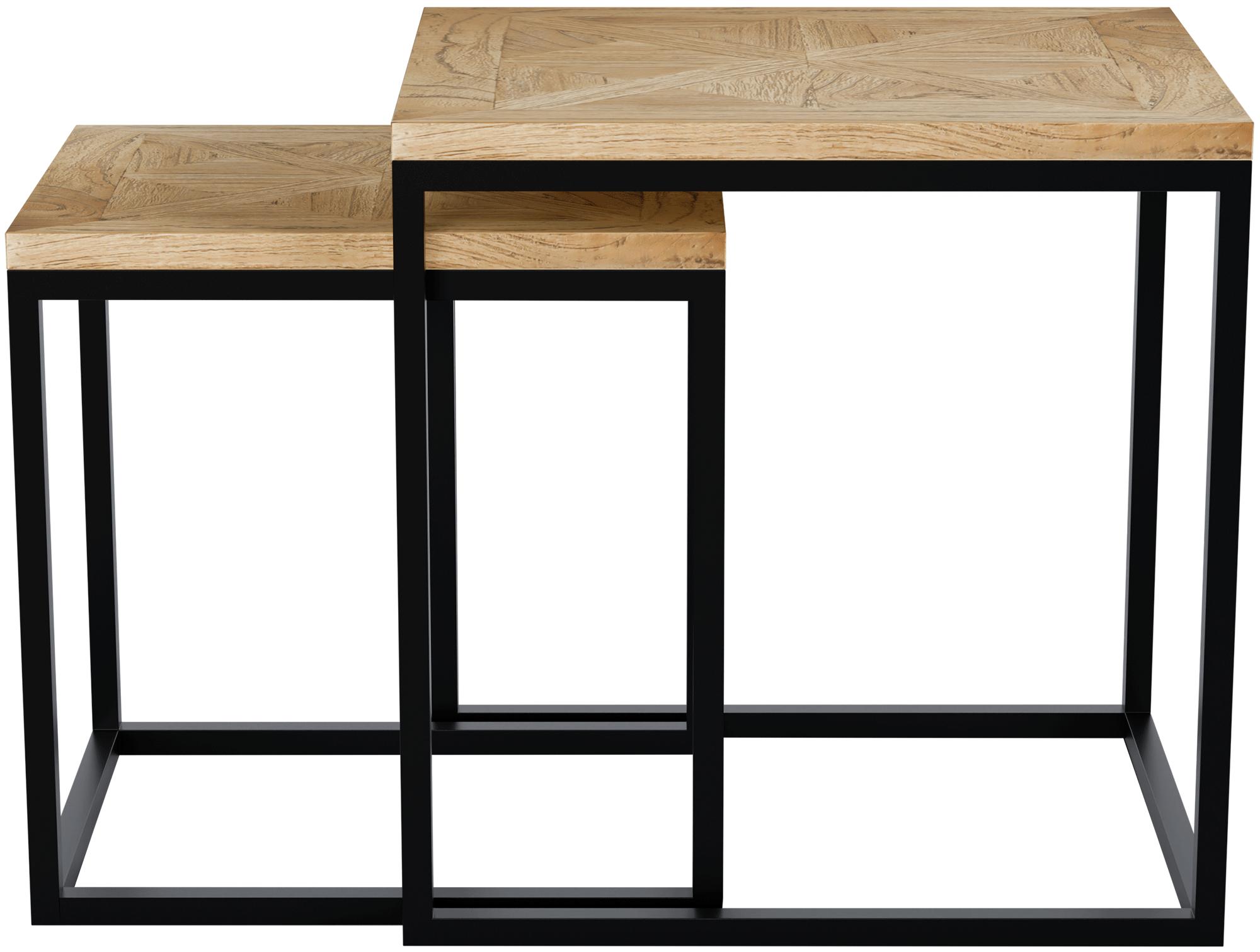 Set di 2 tavolini d'appoggio Talero, tavolini bassi da salotto per soggiorno, design moderno