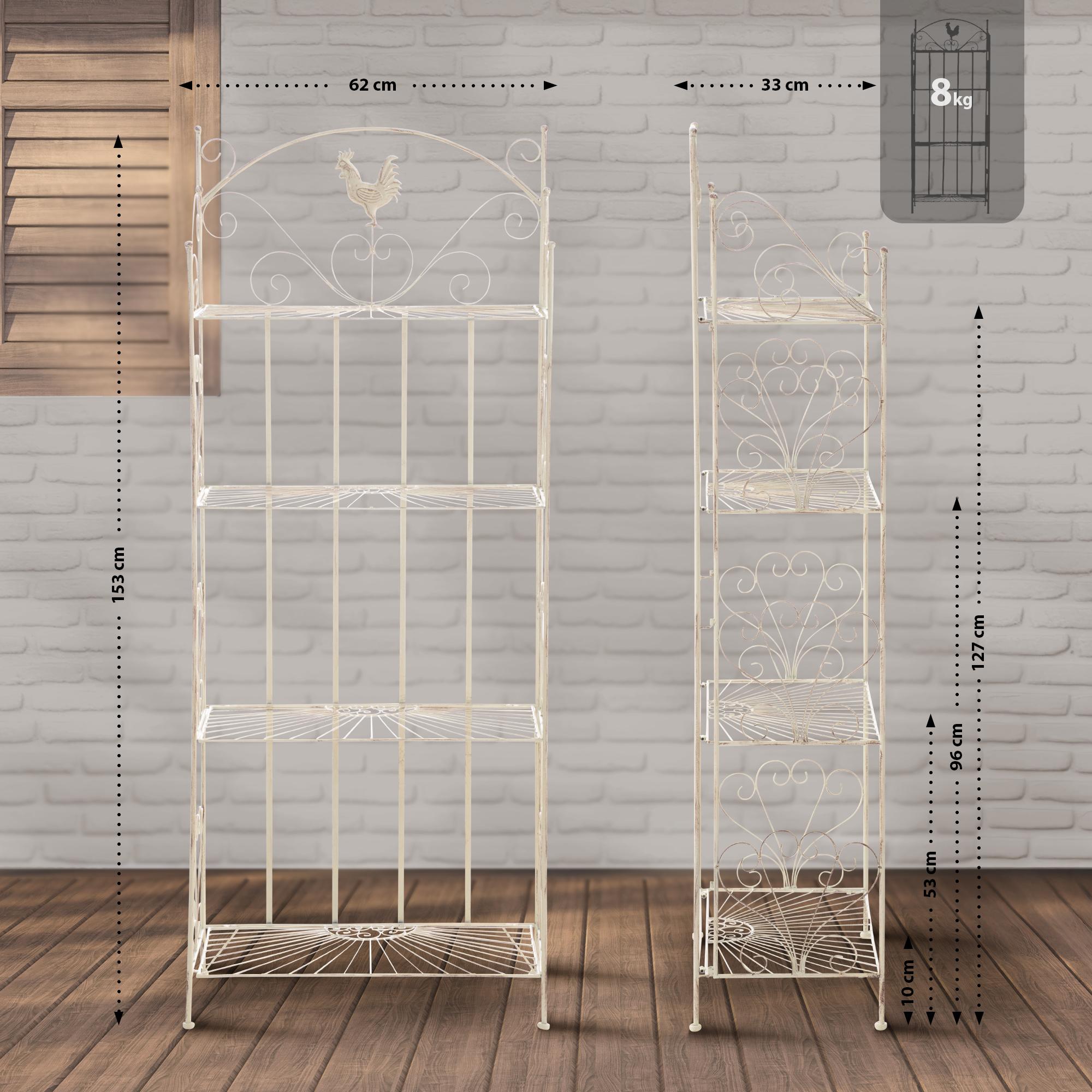 Scaffale da terra Mia in ferro 153 x 62 cm
