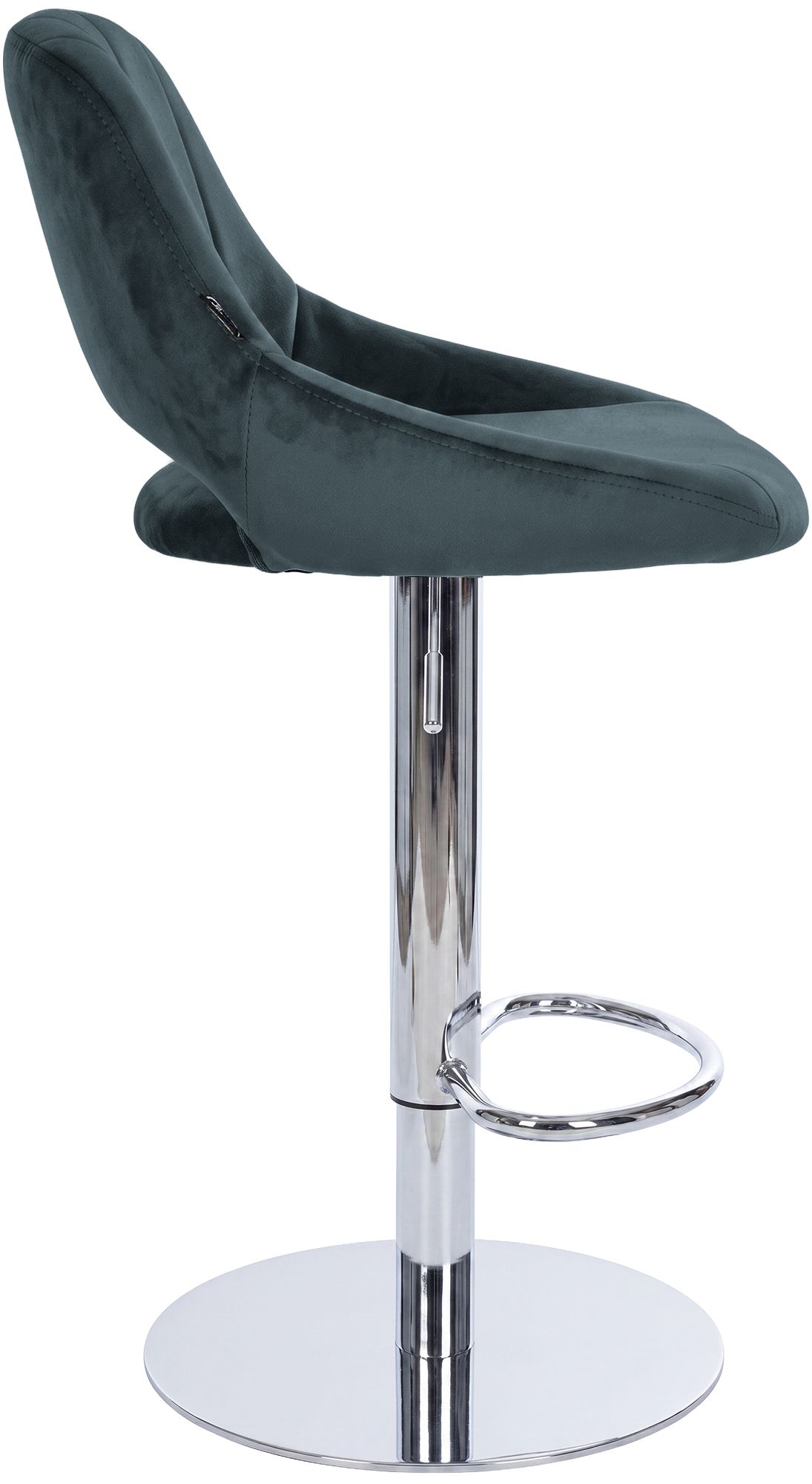Set di 2 sgabelli da bar Milet cromati con base extra pesante