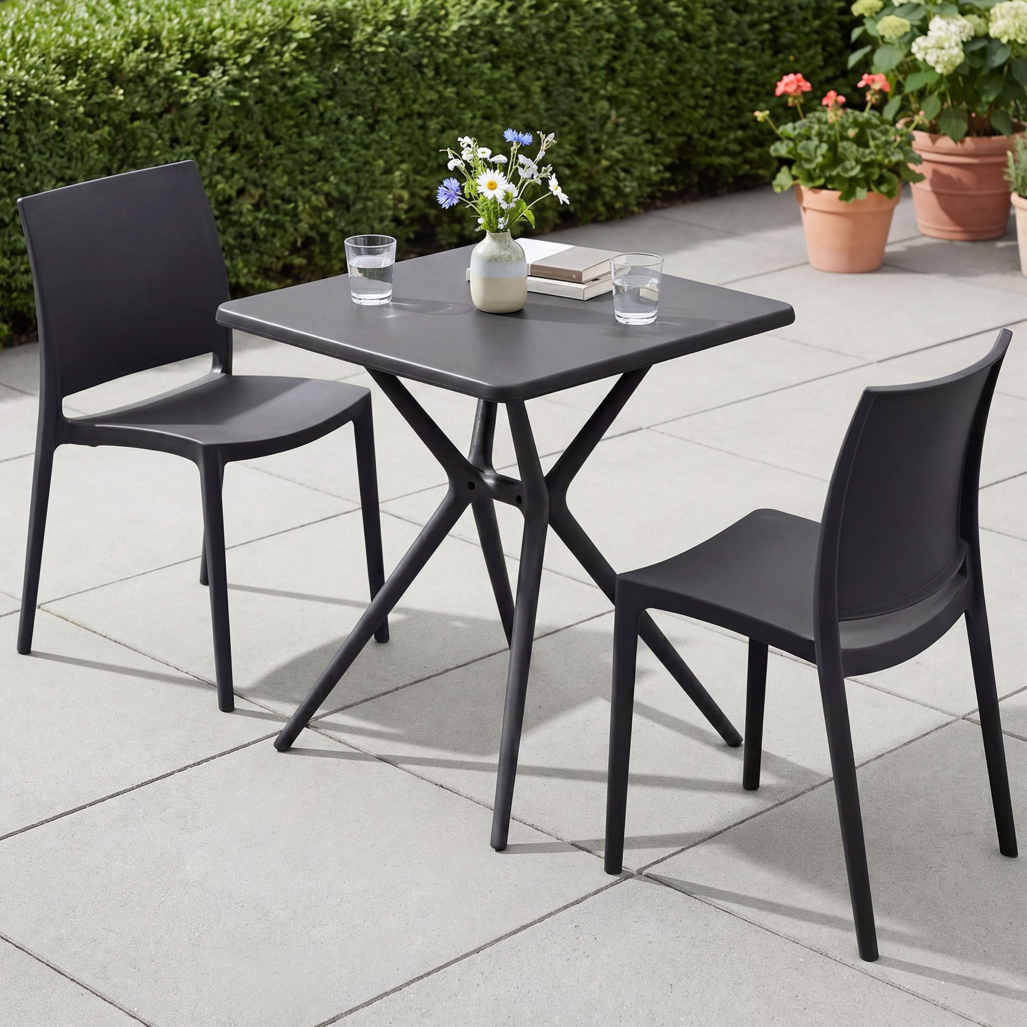 Set da giardino Amino con 2 sedie