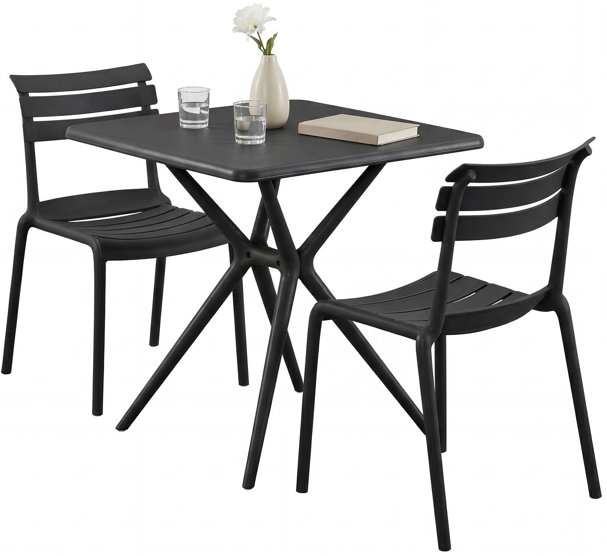 Set Mobili da Giardino Vela con 2 Sedie