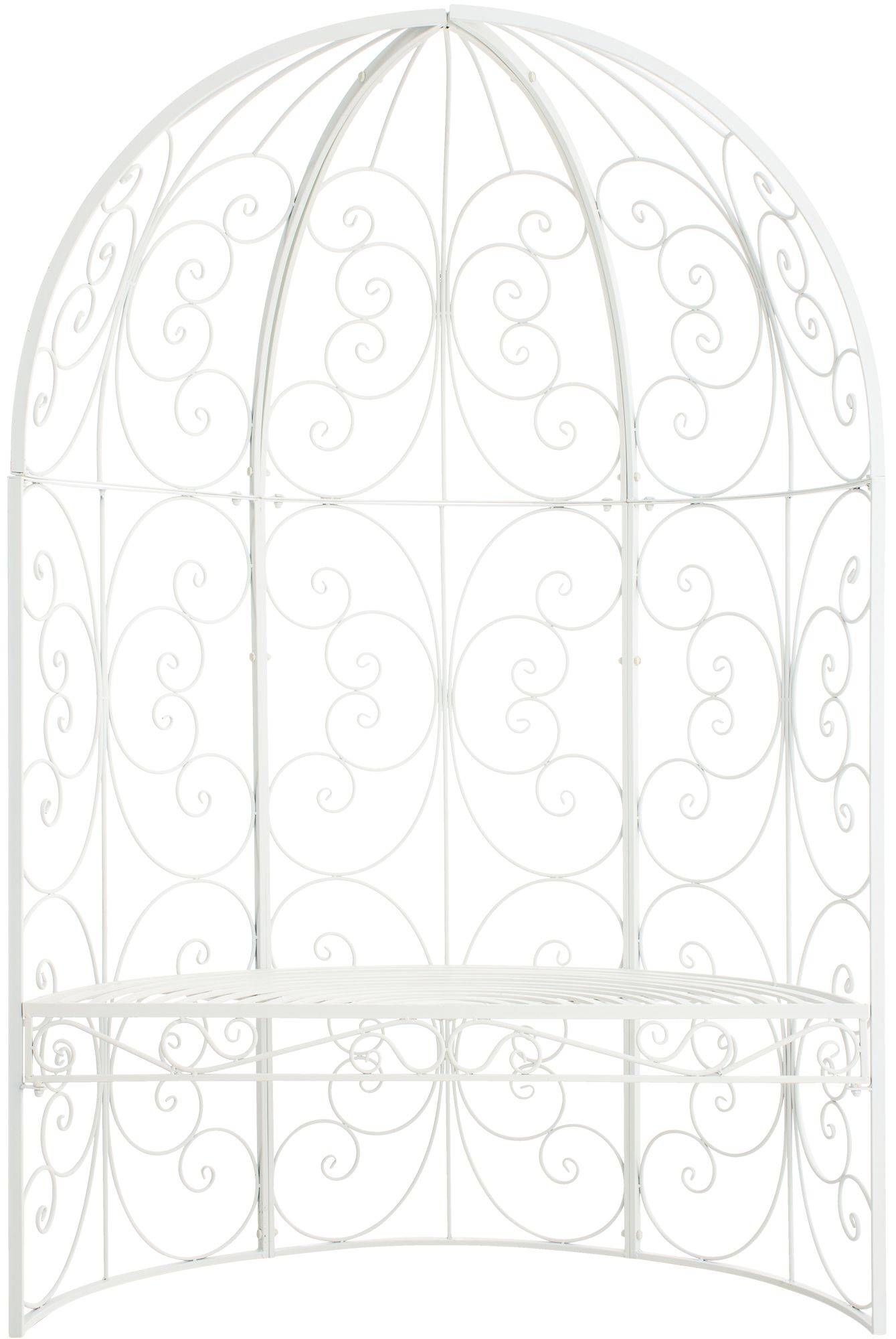 Gazebo semicircolare Rosie con panca