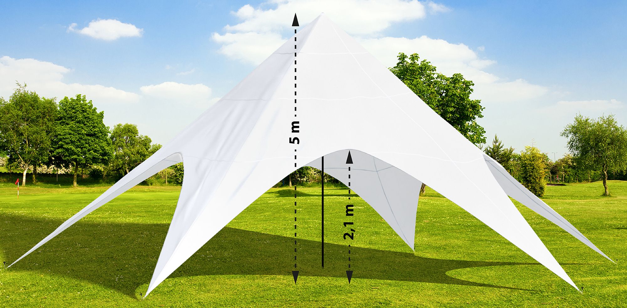 Gazebo Tendone A Stella 12 Metri diametro