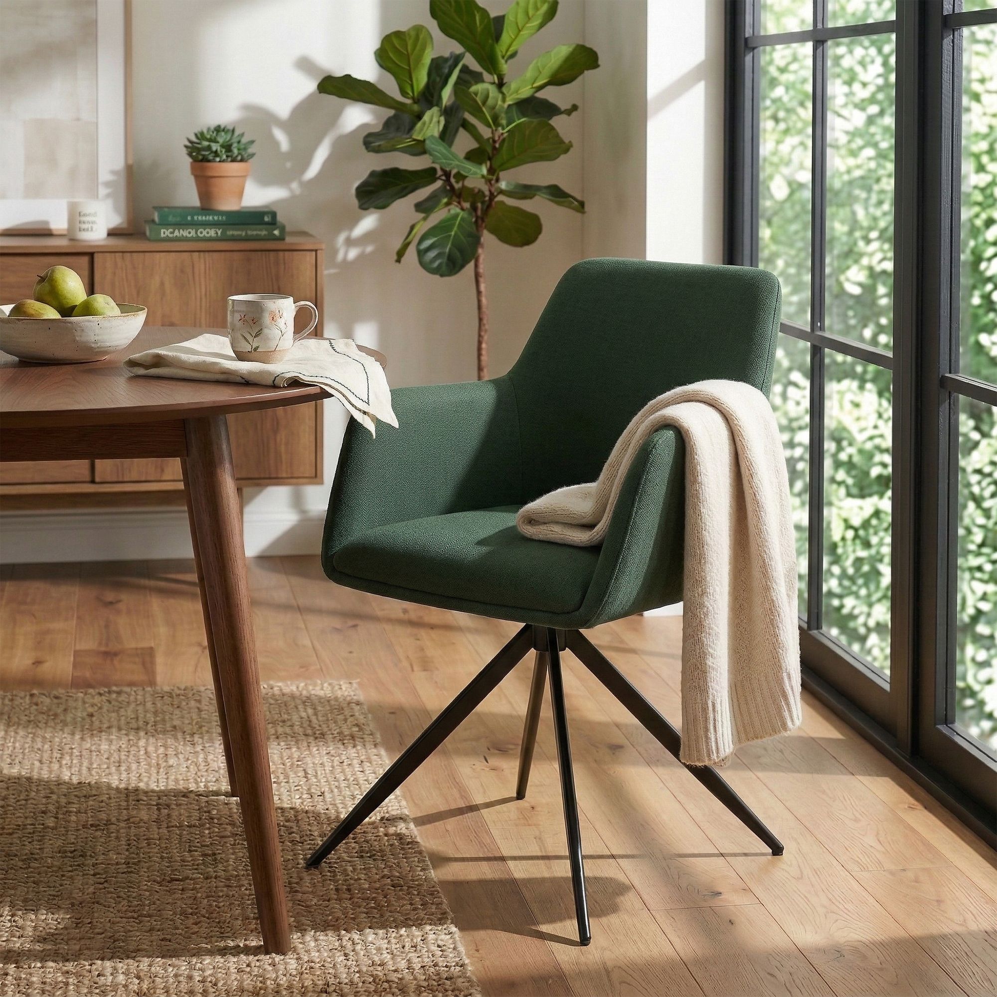 Set da 2 sedie da pranzo Olema in tessuto