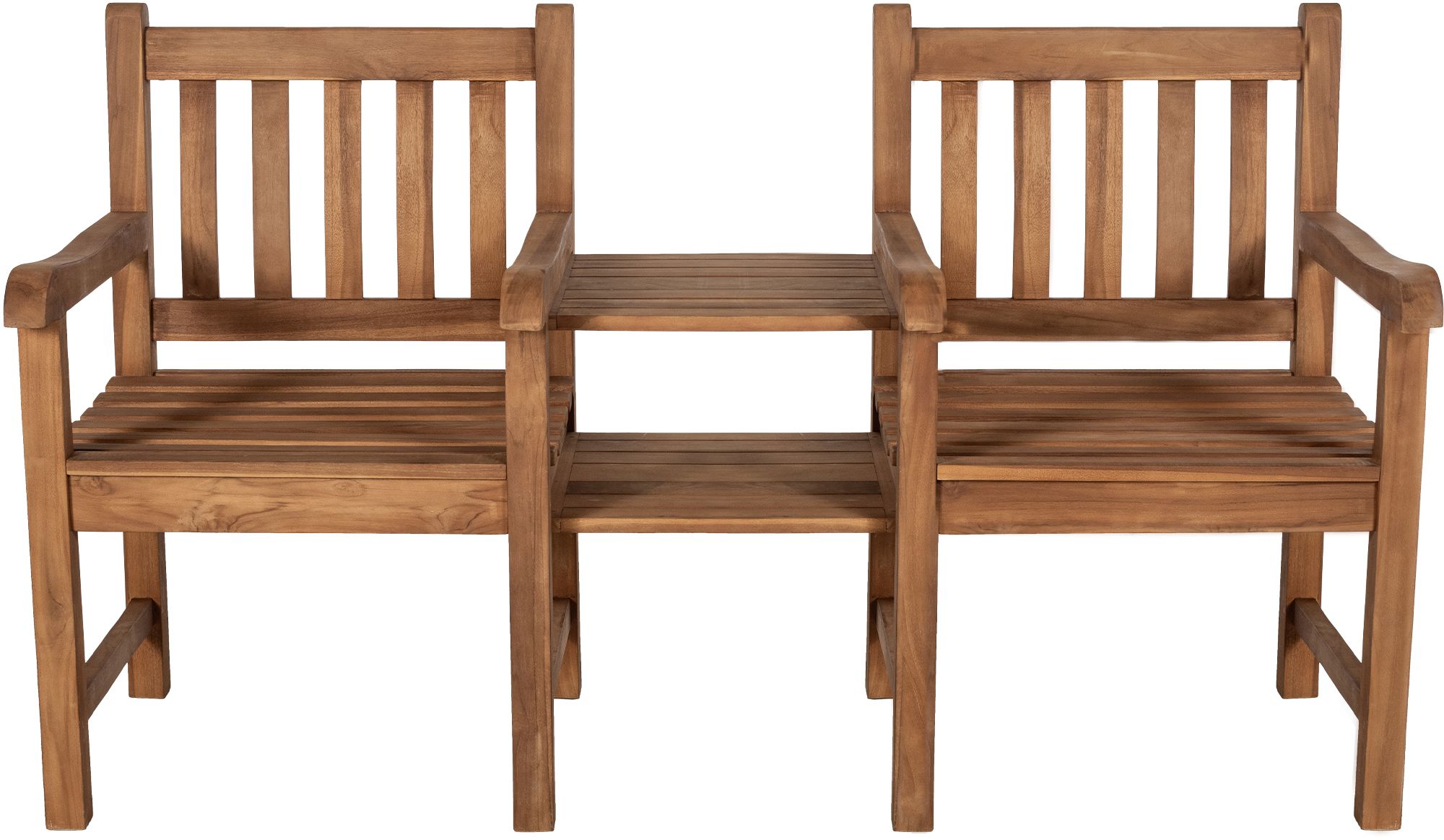 Panca in teak Lior con tavolino