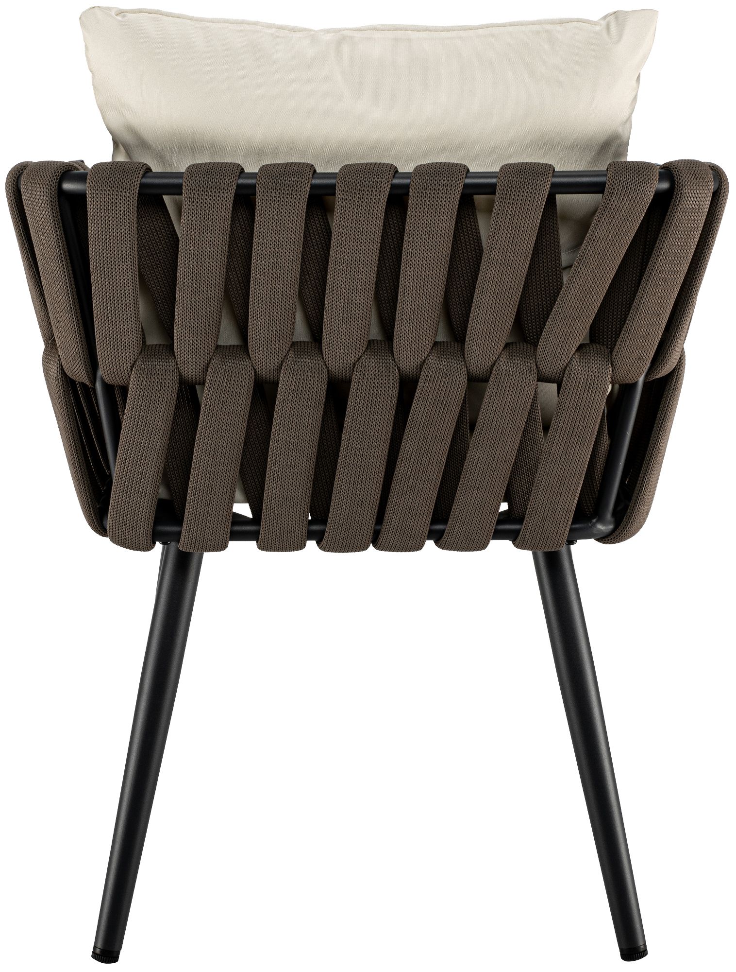 Sedia da giardino Lombardia taupe con cuscino