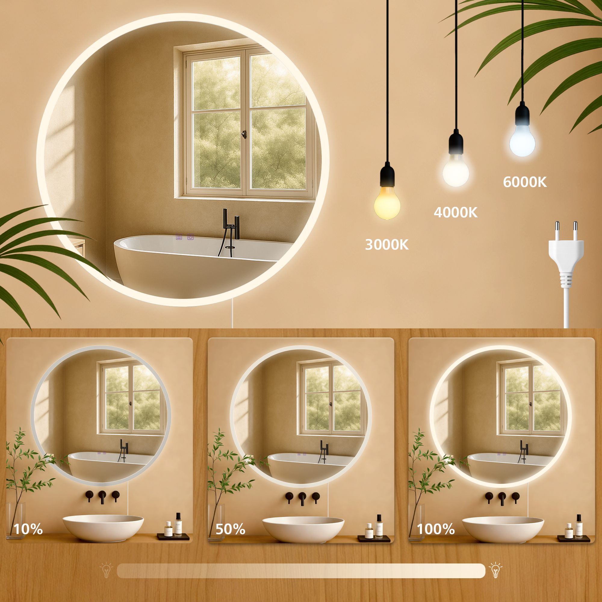 Specchio da bagno Laconia