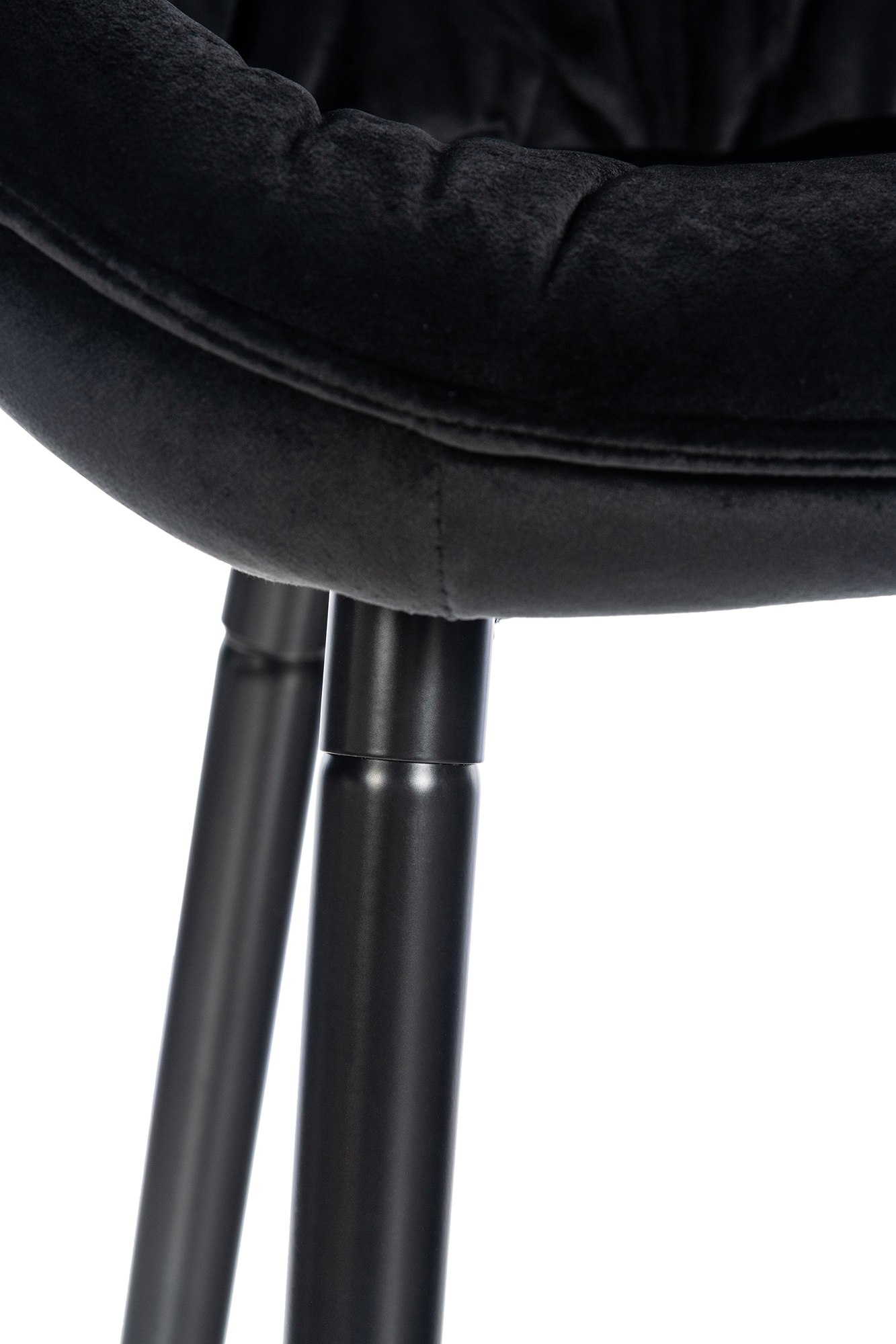 Set di 2 sgabelli da bar Gibson in velluto con altezza seduta 76 cm