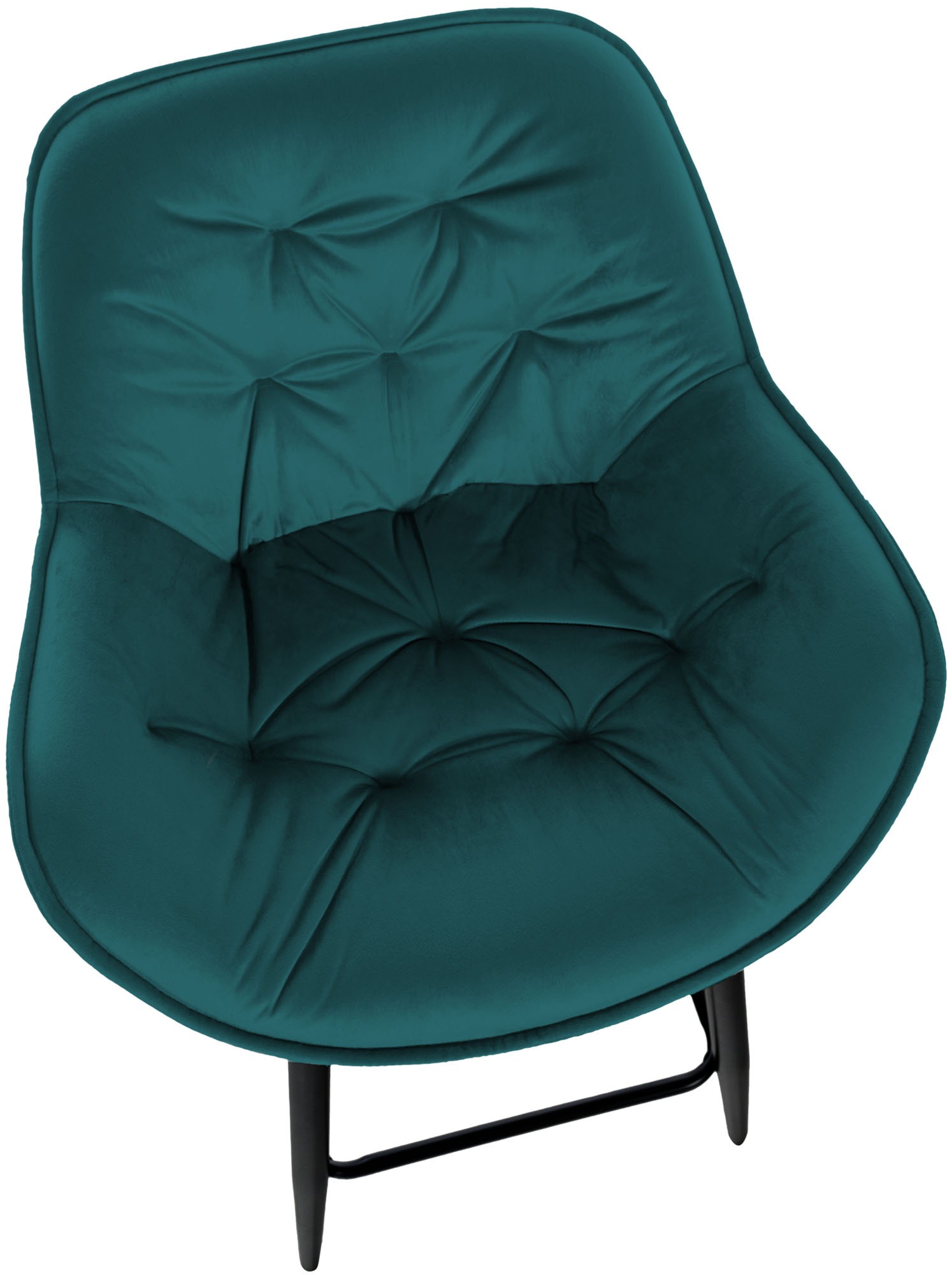 Sgabello da bar Gibson in velluto altezza seduta 76 cm