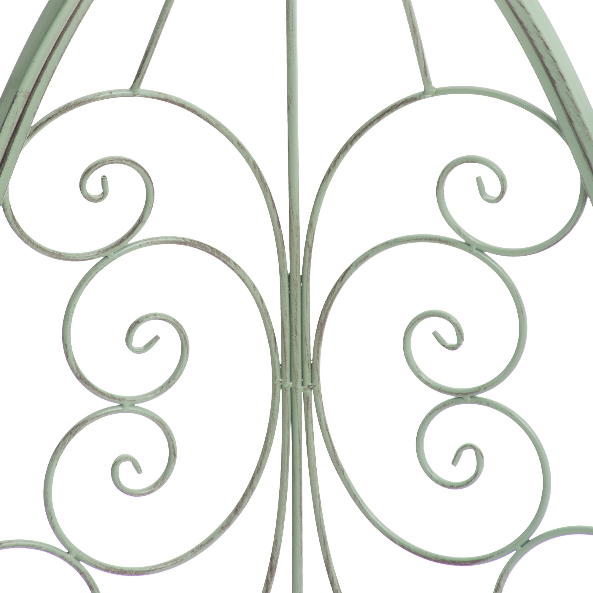 Gazebo semicircolare Rosie con panca