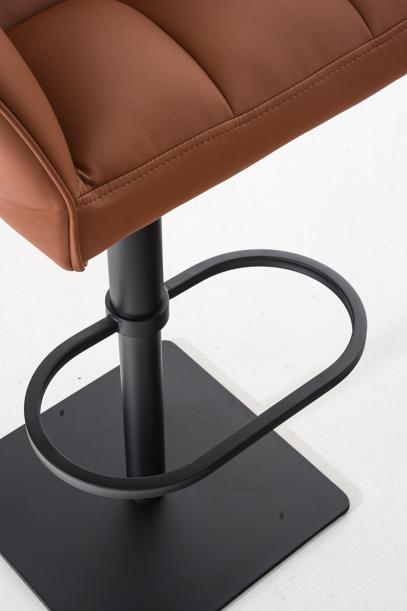 Sgabello da bar Damaso con rivestimento in similpelle