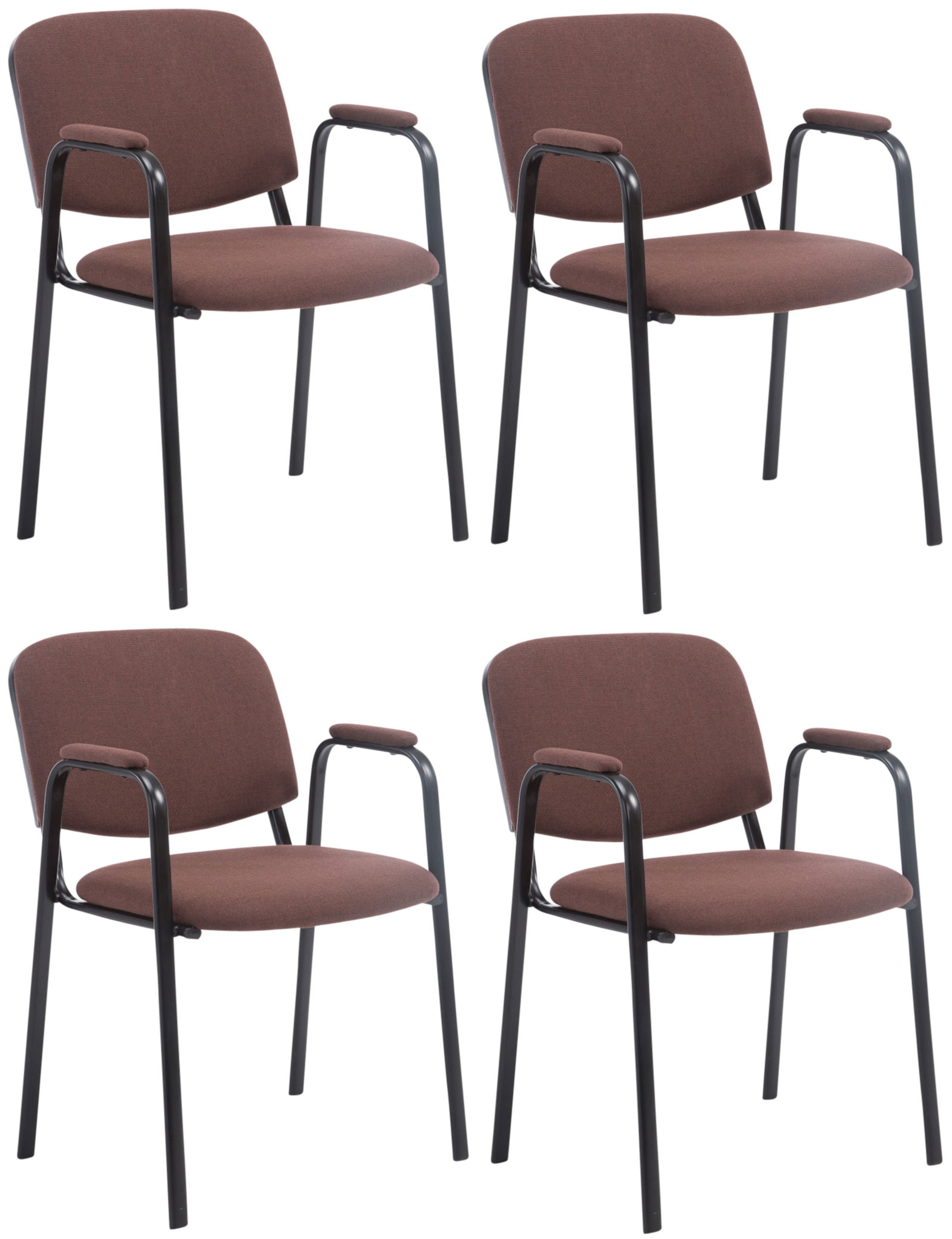 Set 4 Sedie Impilabili Ken Pro in Tessuto