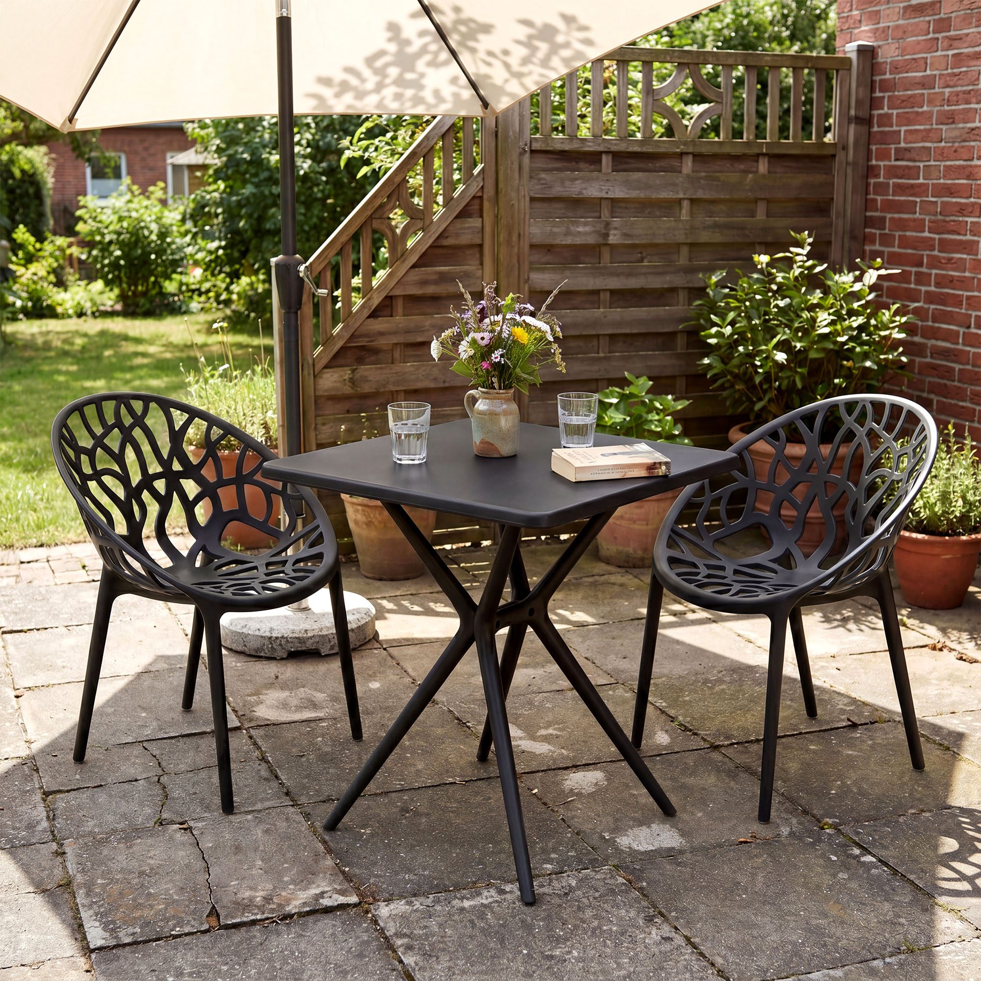 Set da giardino Lumera con 2 sedie