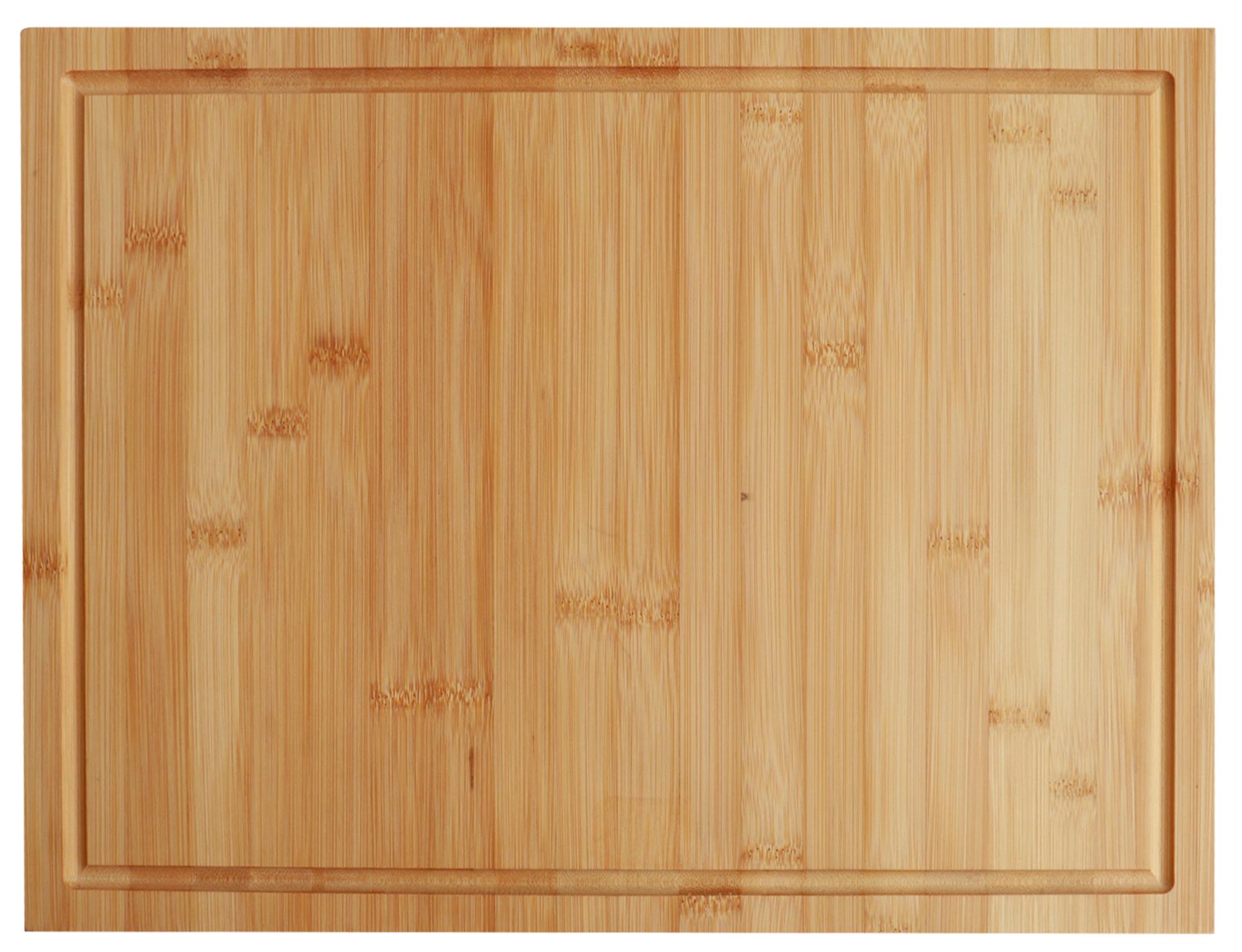 Tagliere in Bamboo XXXL 45 x 33 cm con Bordi Antiscivolo