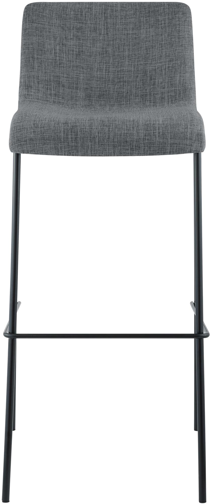 Sgabello da bar Hover in tessuto con base a quattro gambe