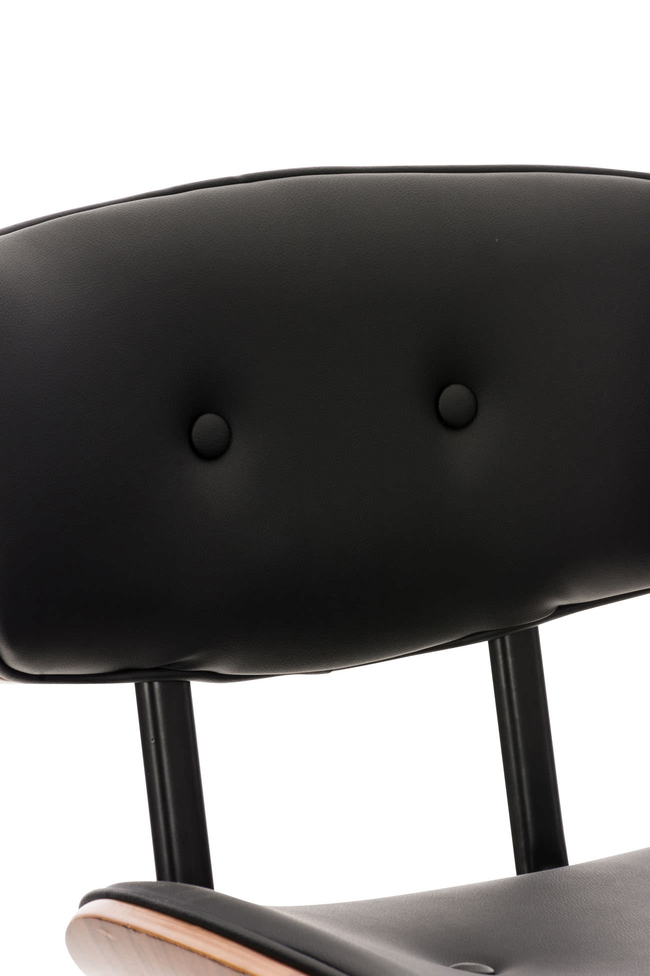 Coppia Sgabelli Design Rétro Sarnia In Legno E Similpelle