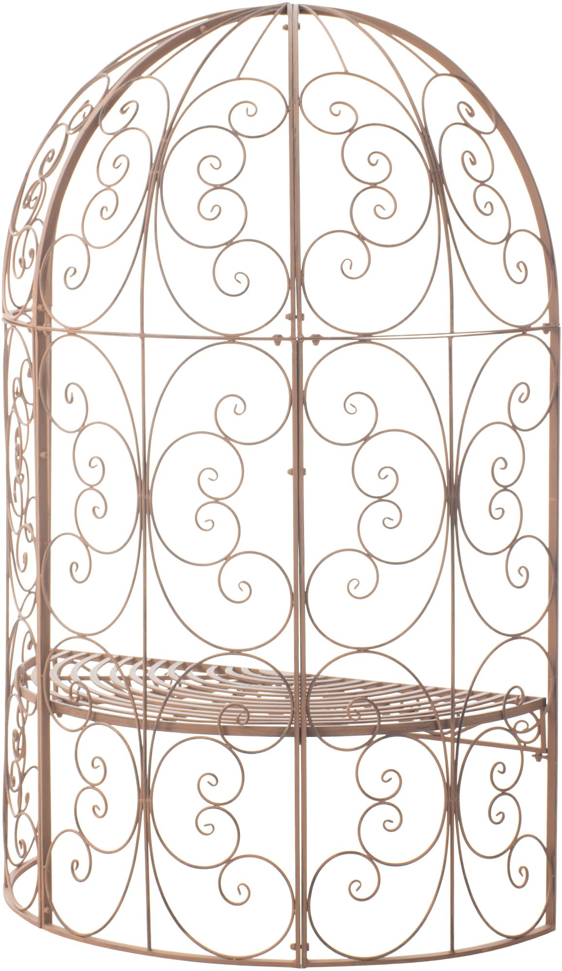 Gazebo semicircolare Rosie con panca