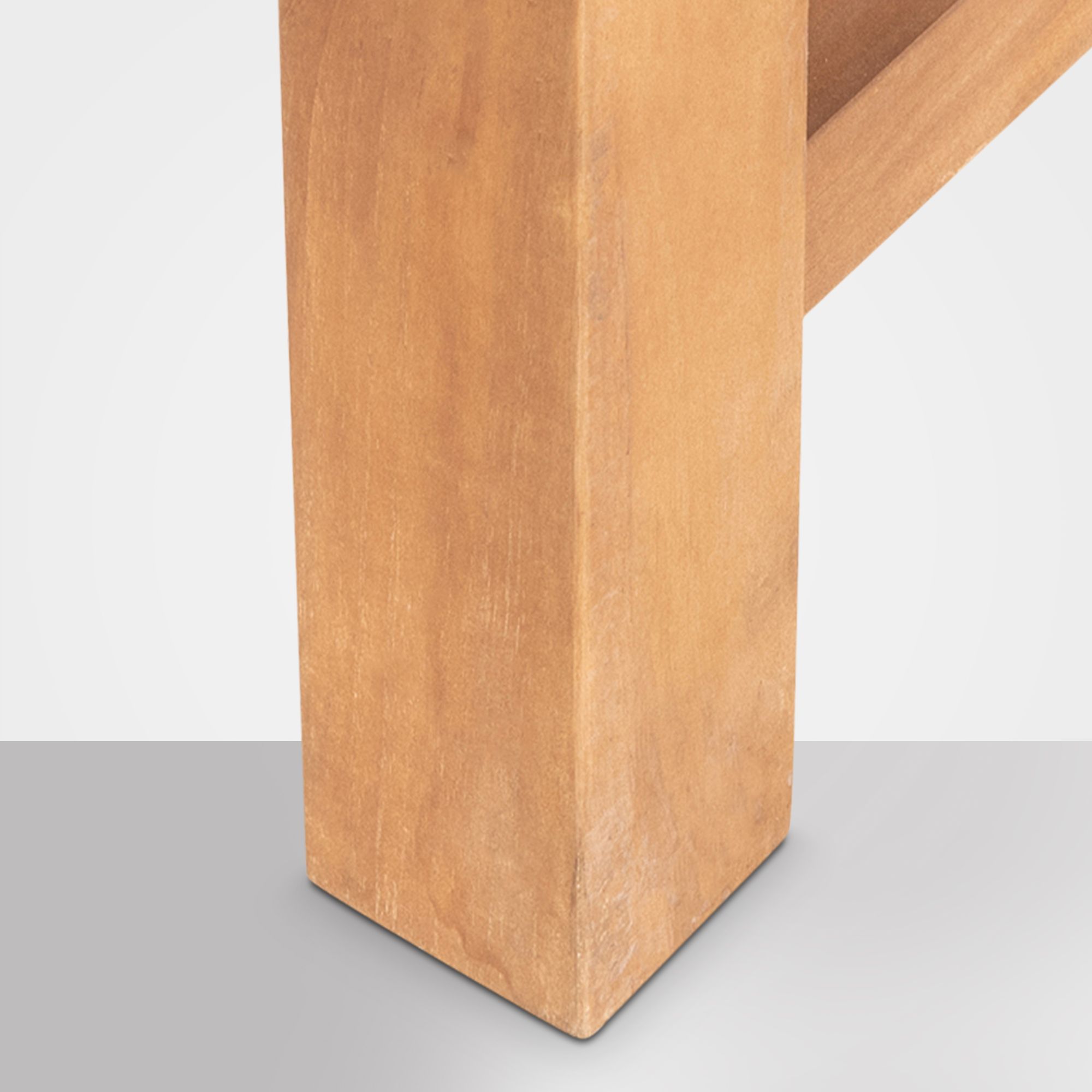 Panca in teak 120 cm con copertura