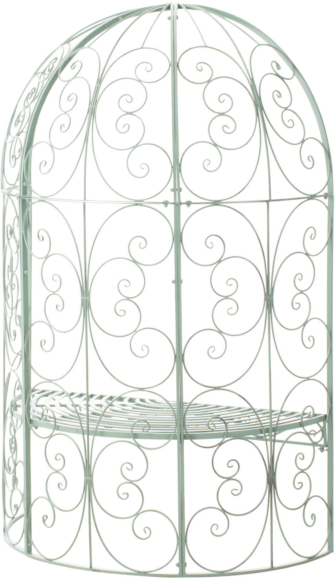 Gazebo semicircolare Rosie con panca