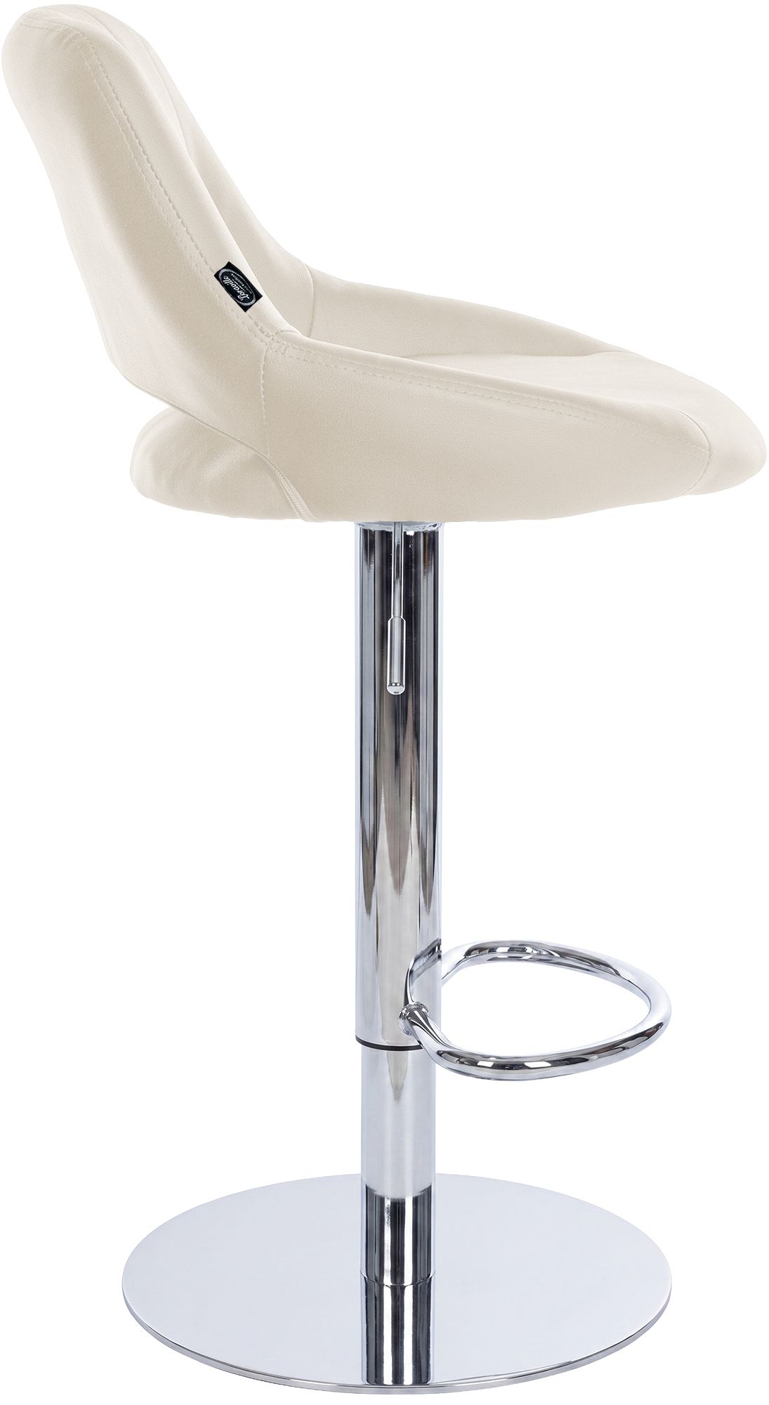 Set di 2 sgabelli da bar Milet cromati con base extra pesante
