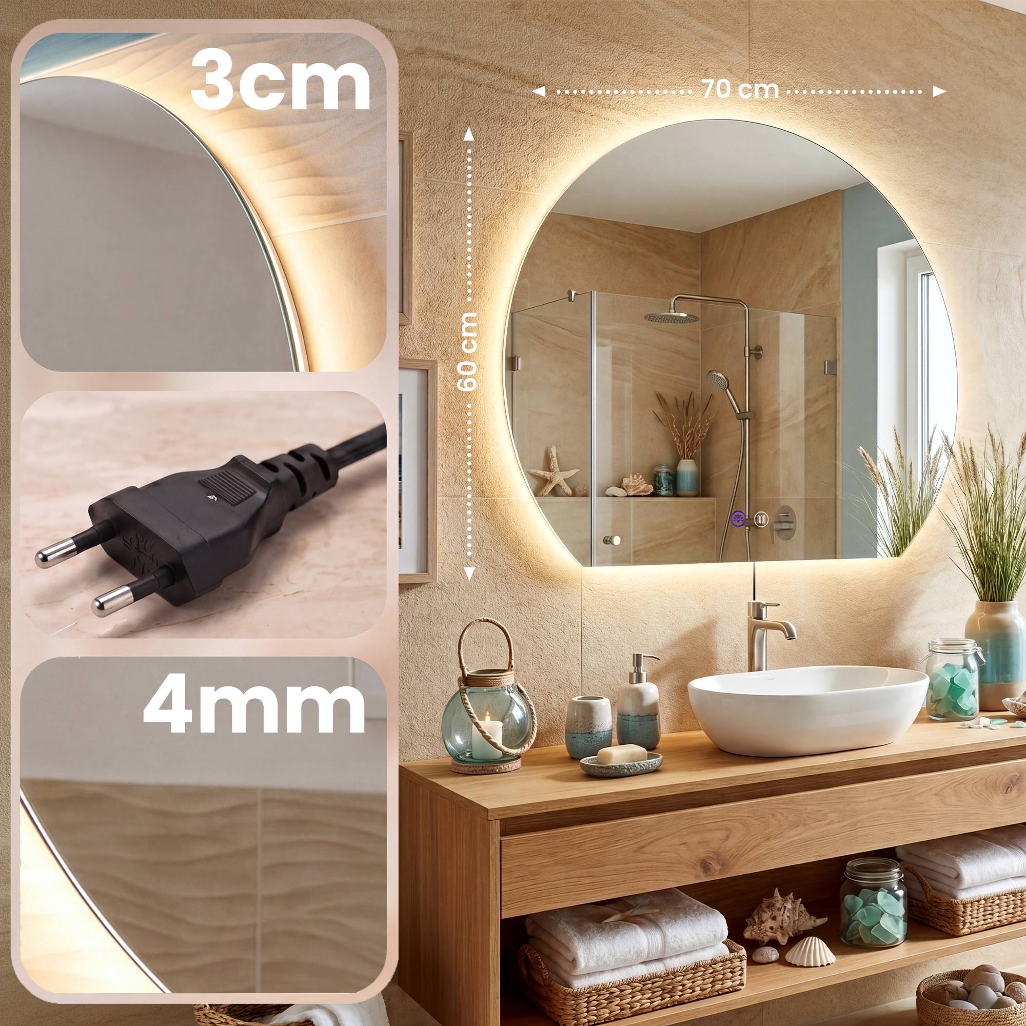 Specchio da bagno Baloni