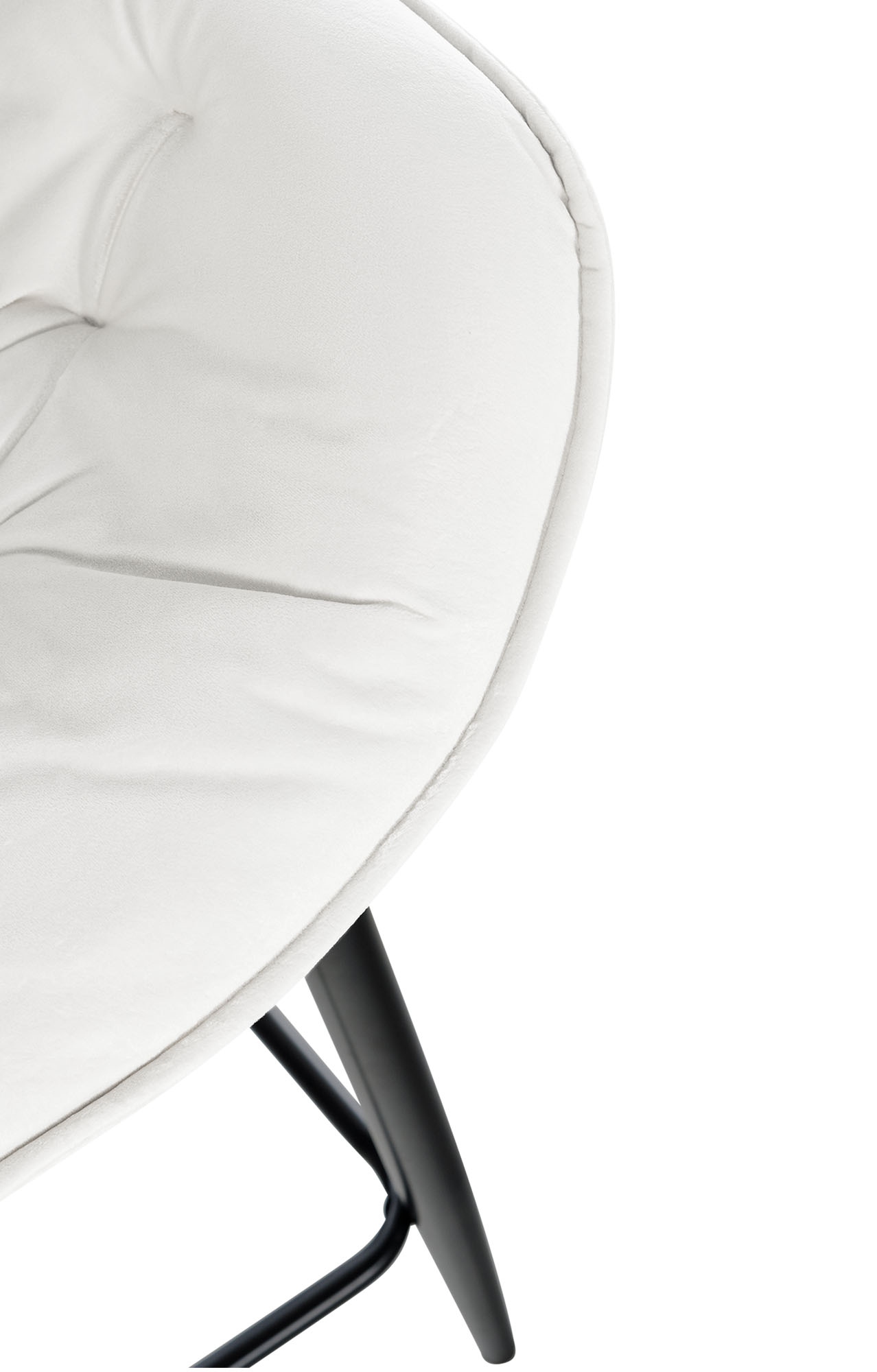 Sgabello da bar Gibson in velluto altezza seduta 76 cm