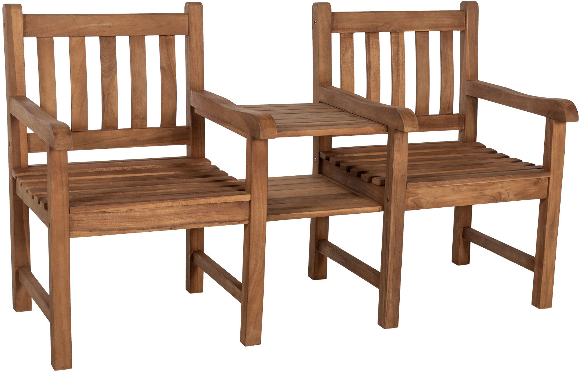 Panca in teak Lior con tavolino