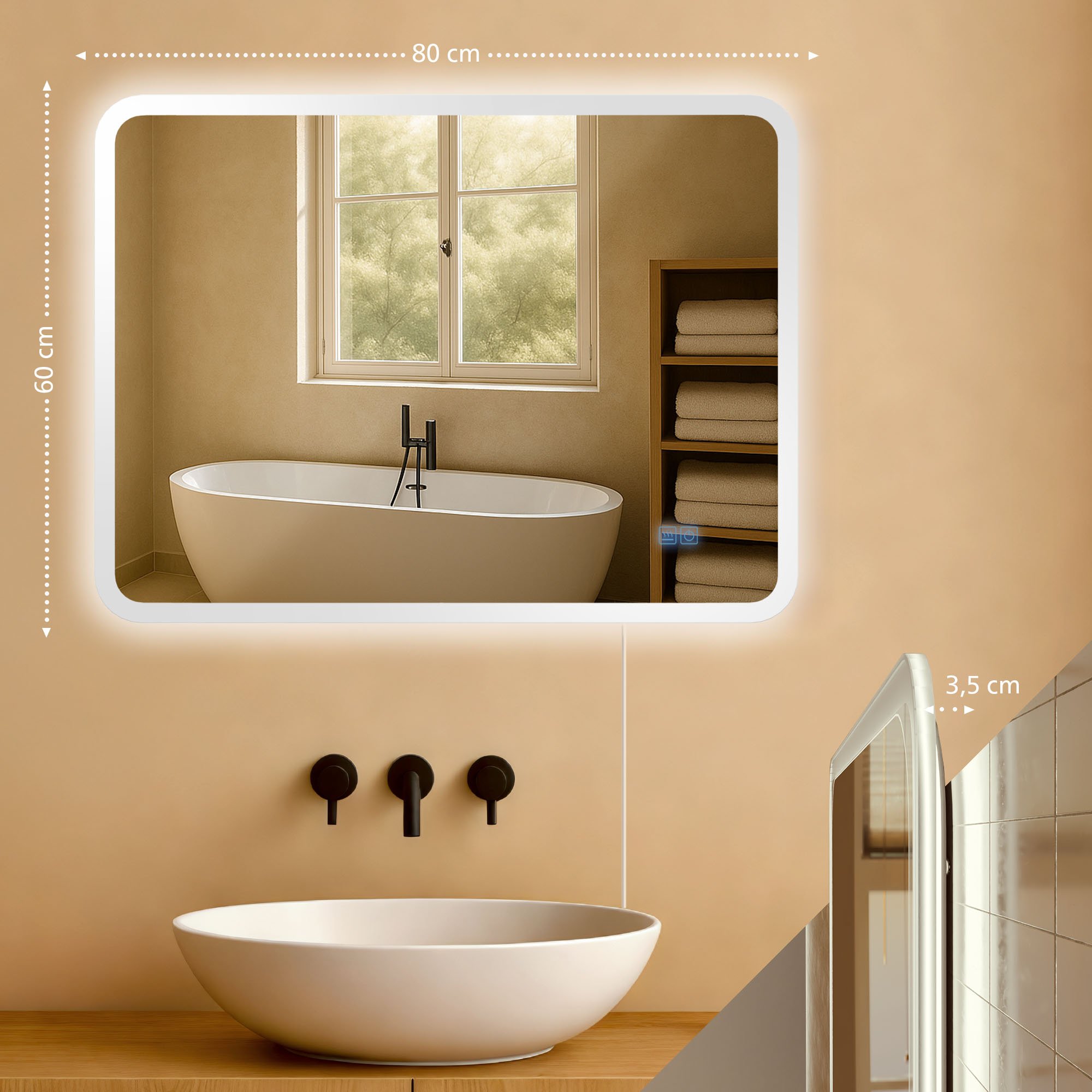 Specchio da bagno Jericho