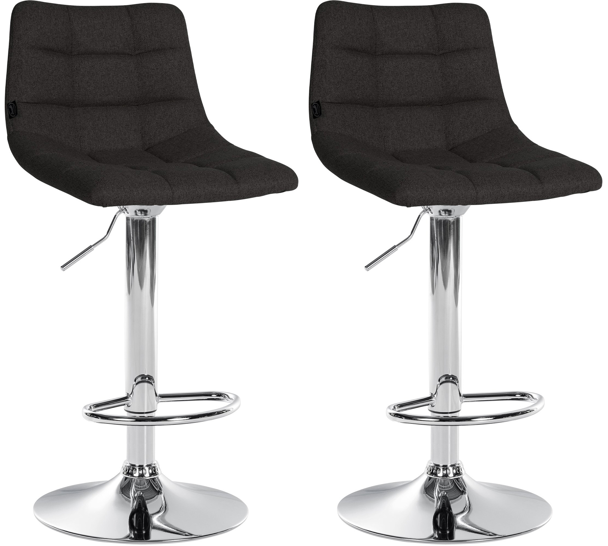 Set di 2 sgabelli da bar Jerry Fabric