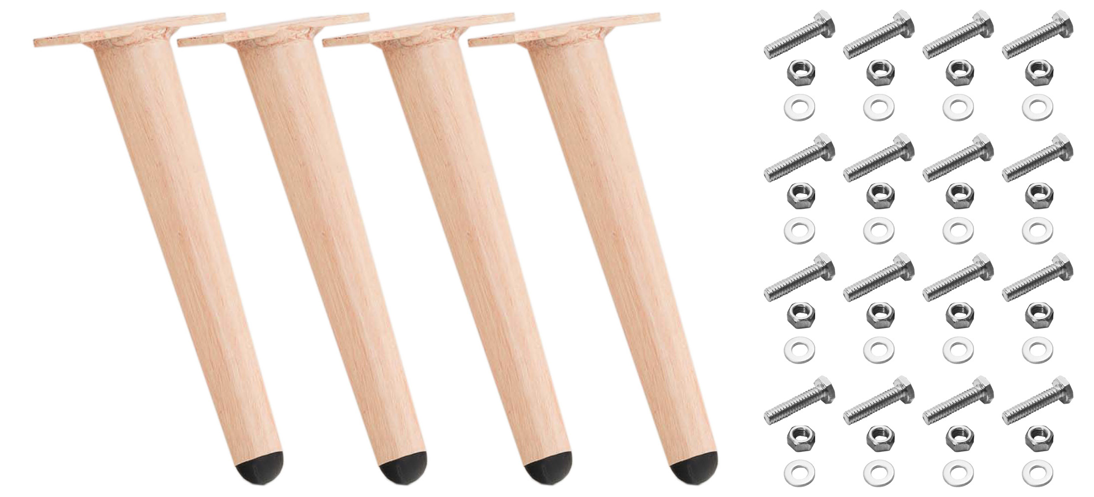 Set di 4 piedini per mobili