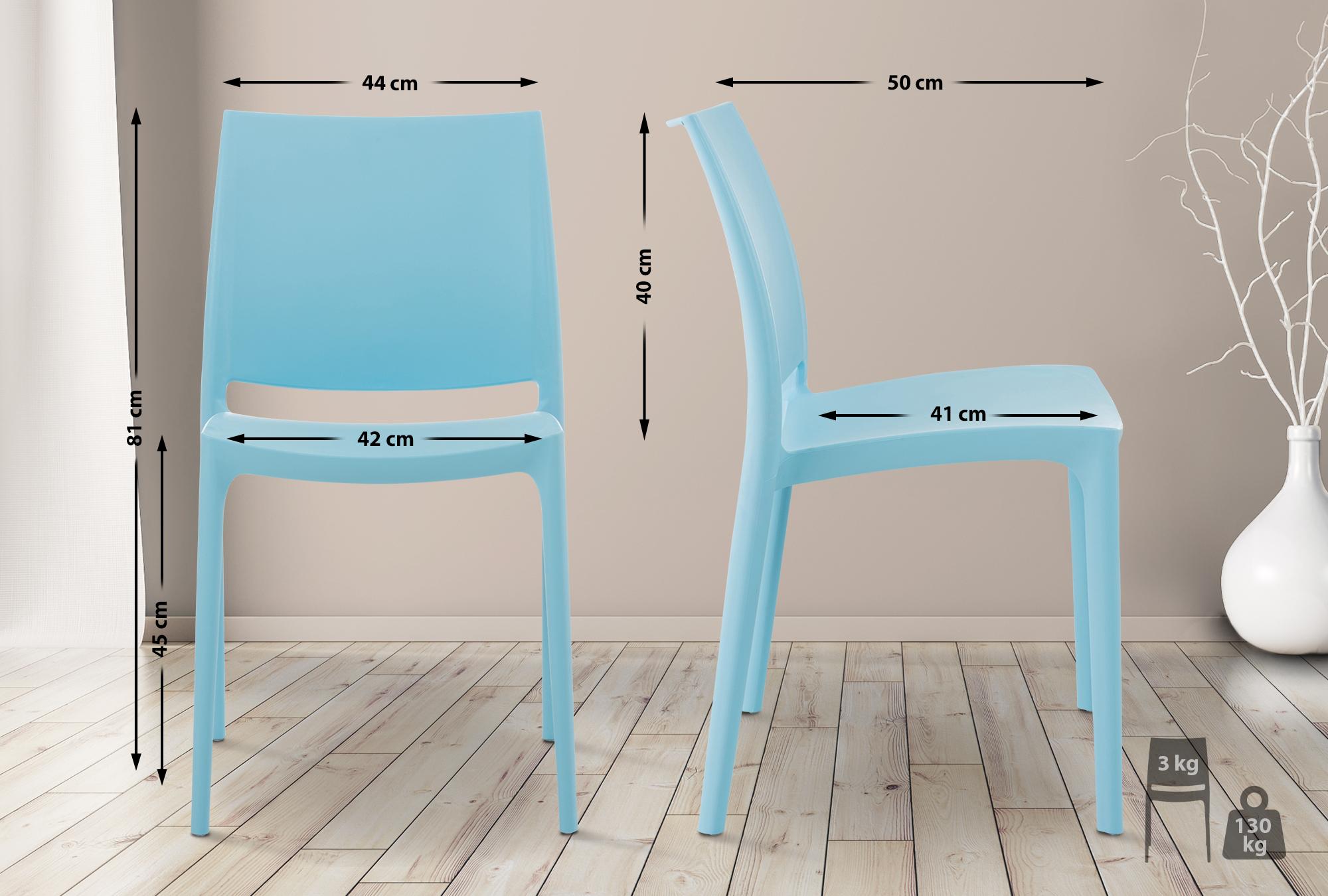 Sedia outdoor Maya impilabile