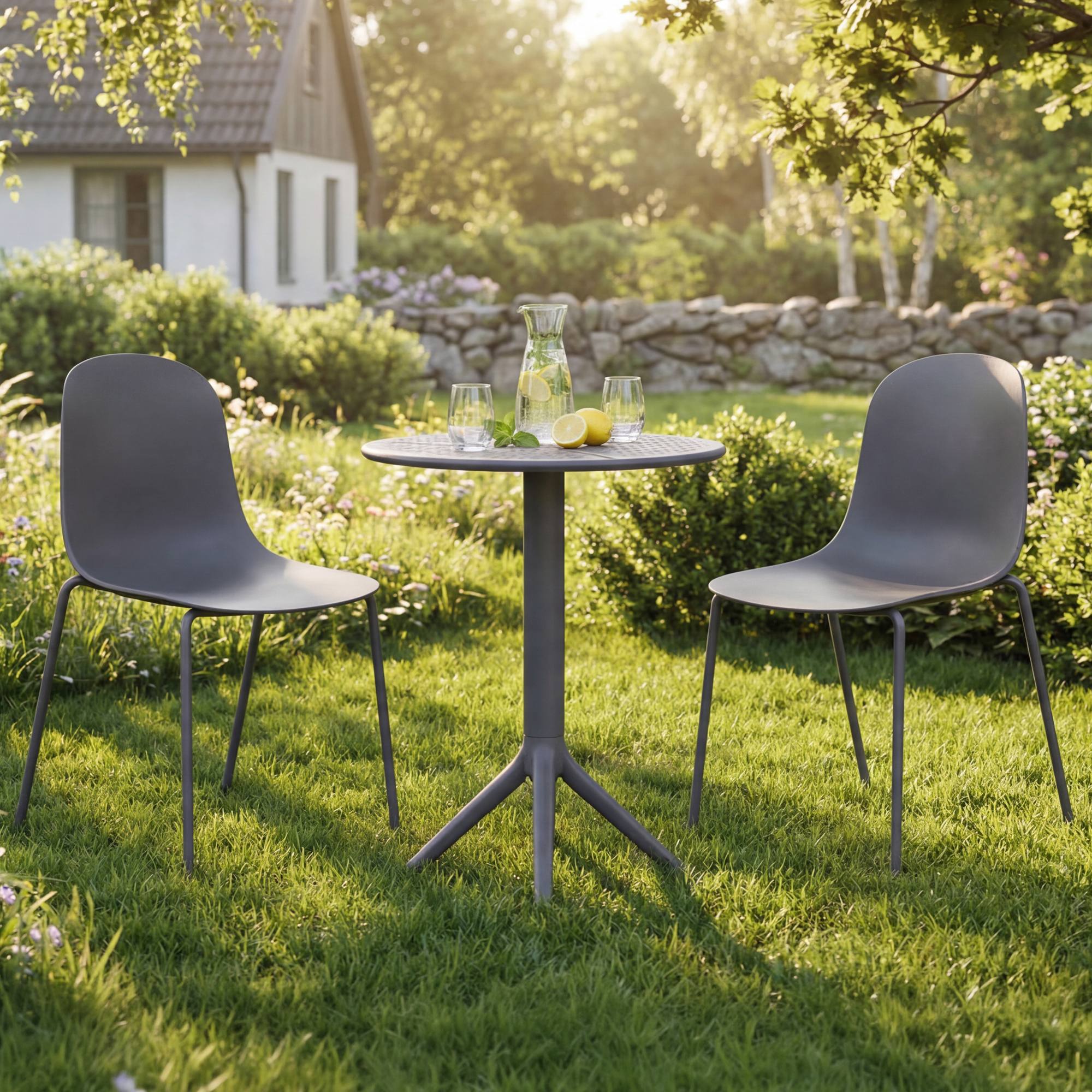 Set da giardino Torin con 2 sedie