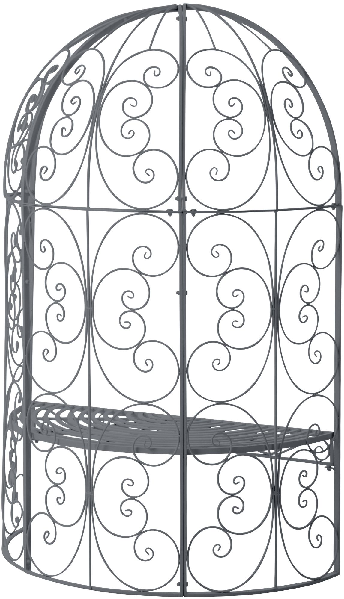 Gazebo semicircolare Rosie con panca