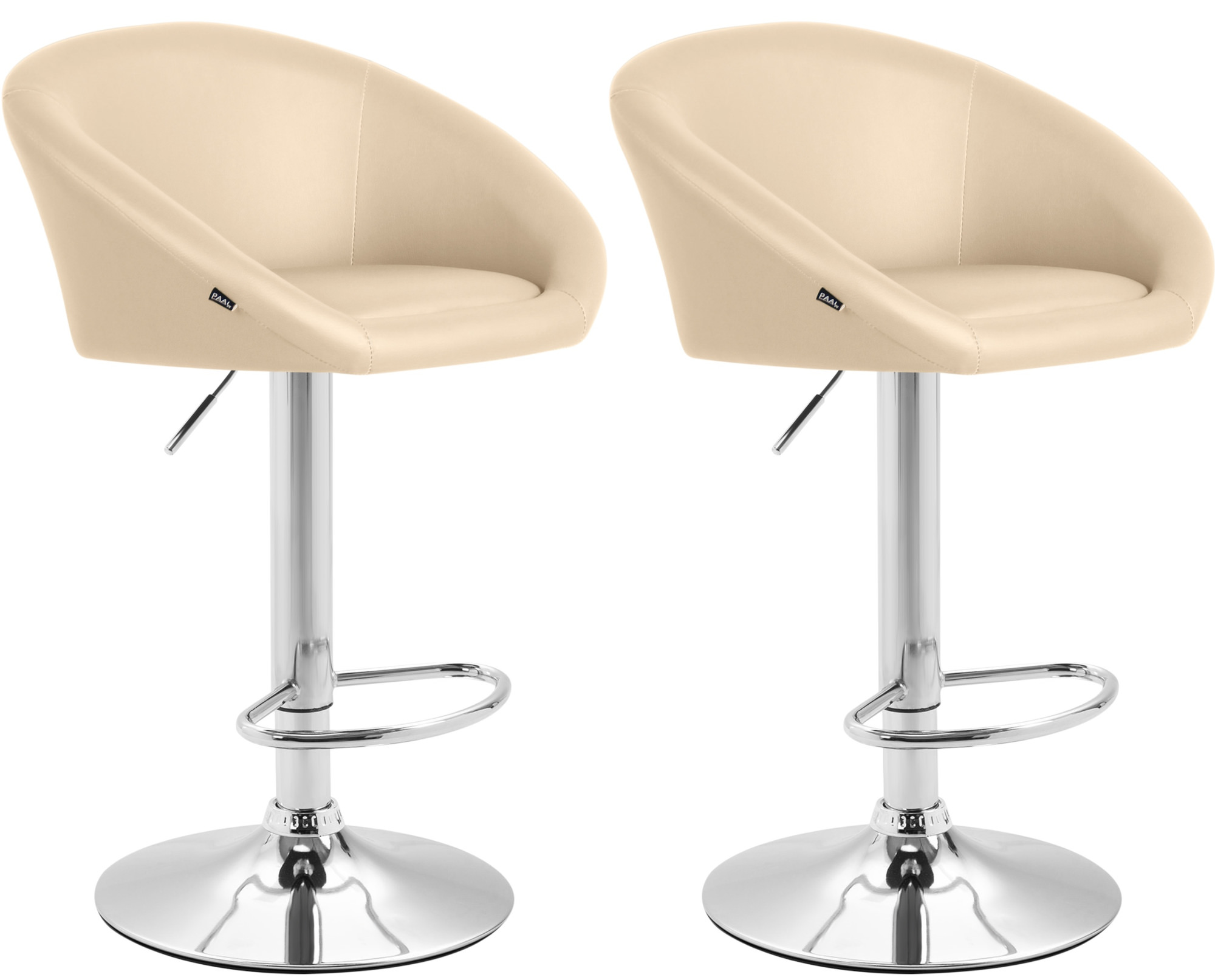 Set 2x Sgabelli Lounge Miami V2 in similpelle