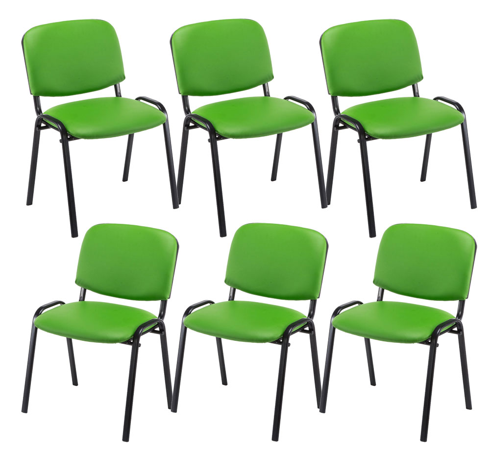 Set 6 sedie Conferenza Ken in Similpelle