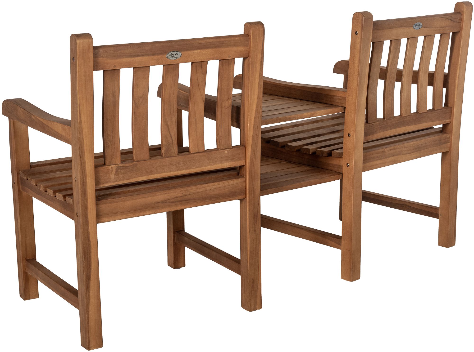 Panca in teak Briony con tavolino