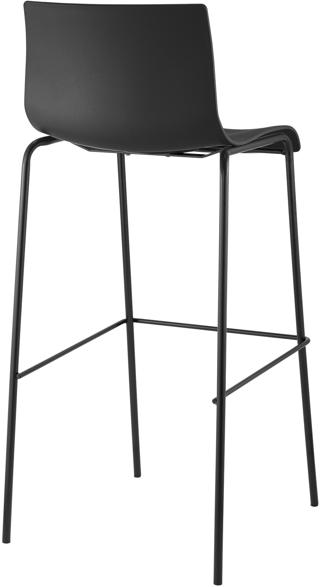 Set di 2 sgabelli da bar Hover in plastica con base a 4 gambe