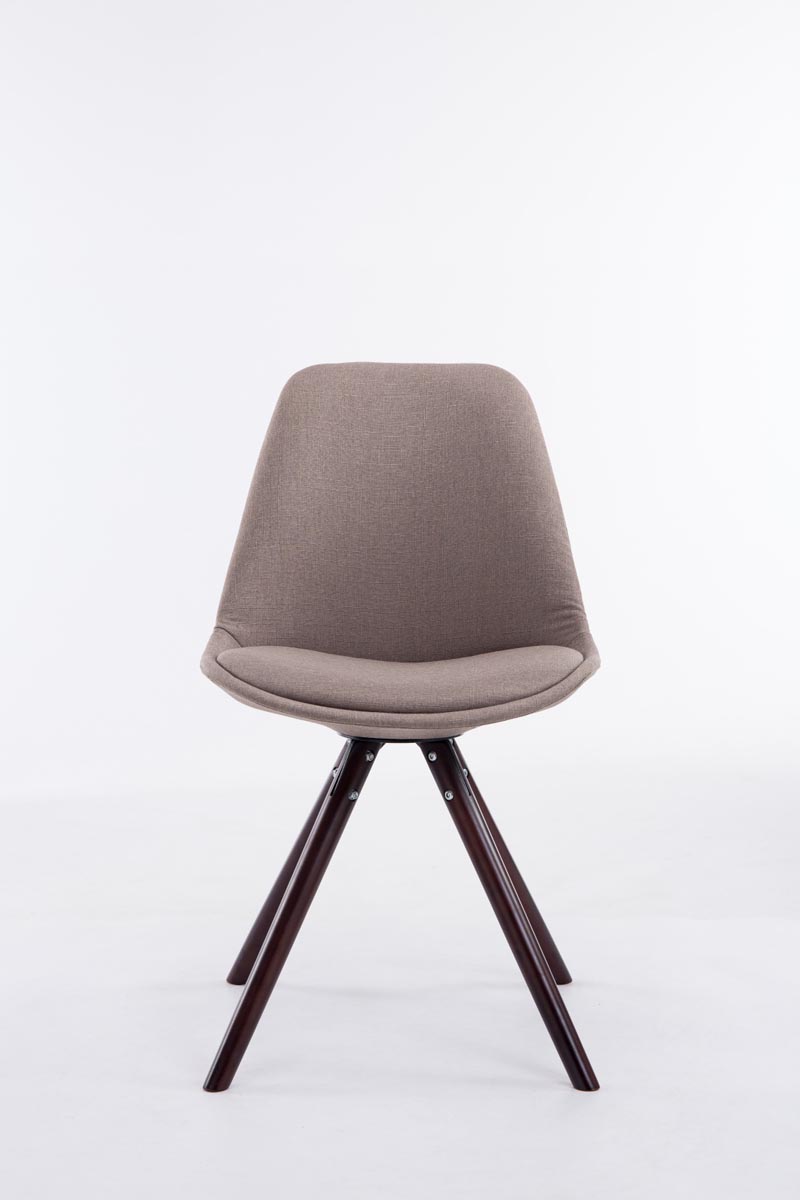 Sedia Toulouse in stoffa gambe tonde