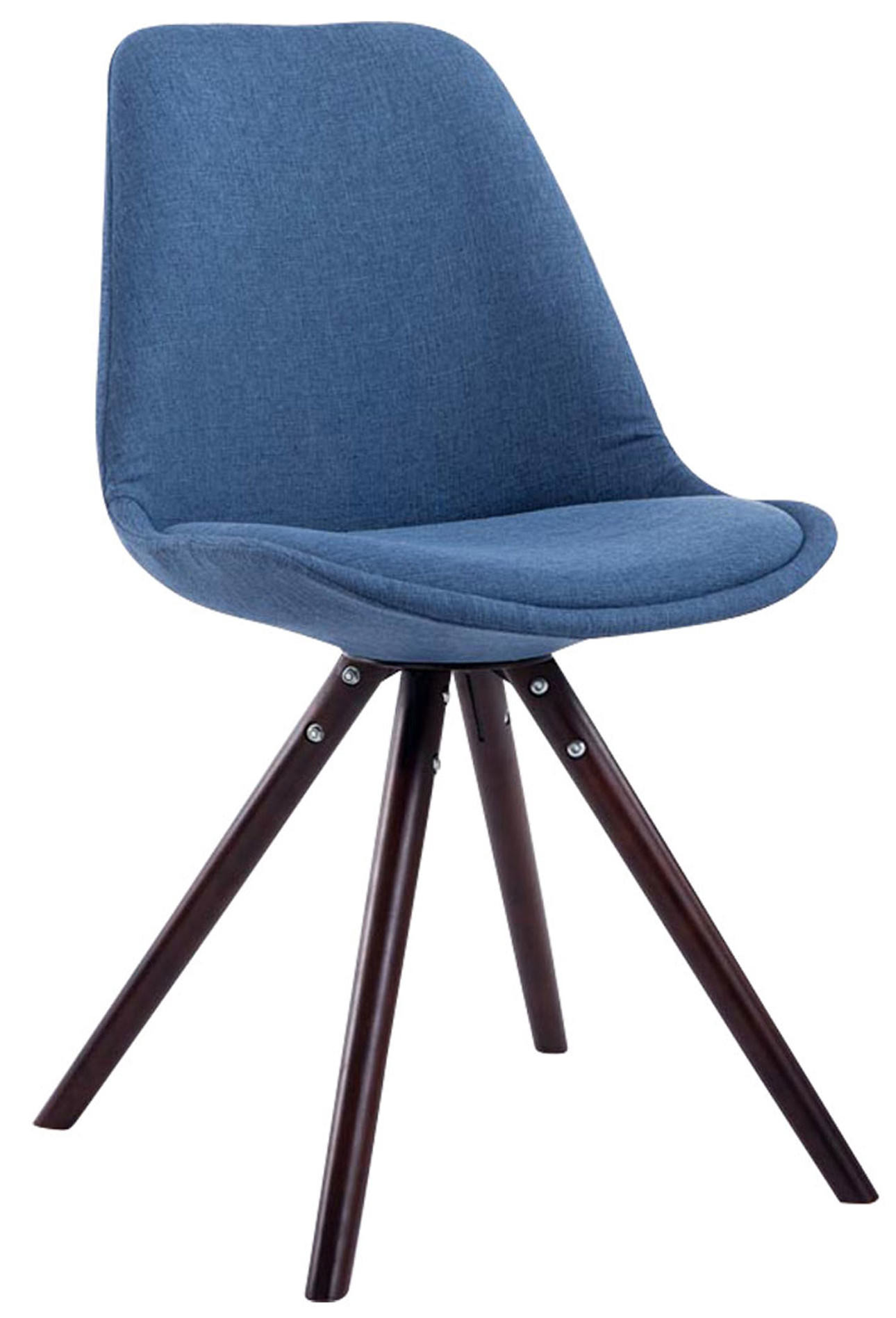 Set di 4 sedie per visitatori Toulouse Fabric Round