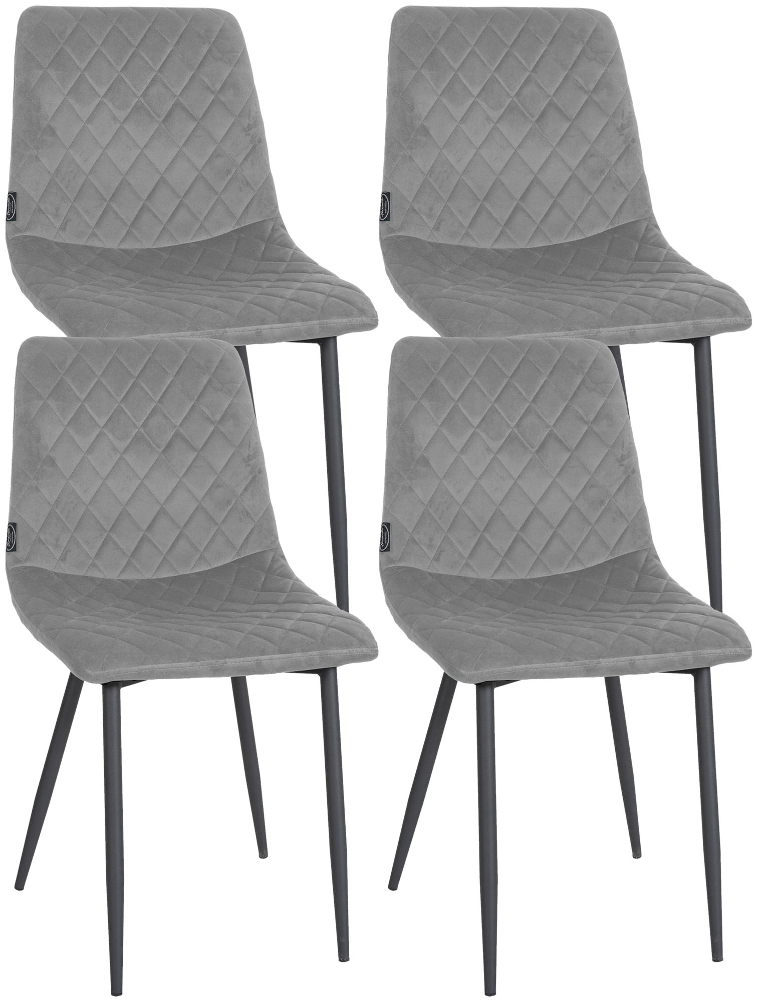 Set di 4 sedie Telde Velvet