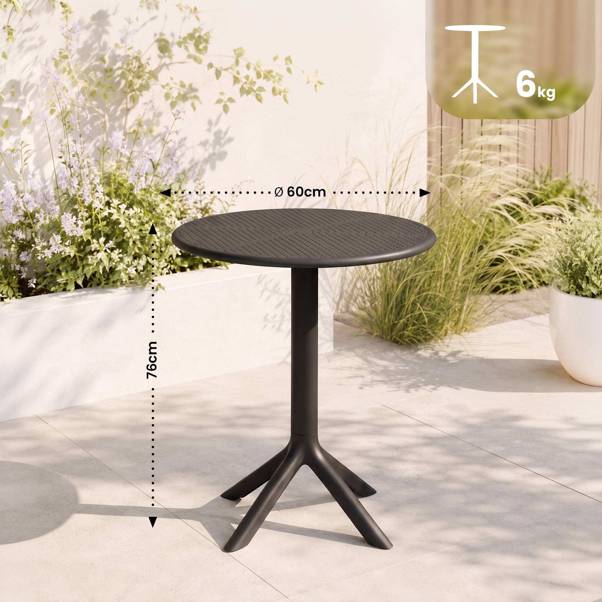 Tavolo rotondo Lacota 60 cm