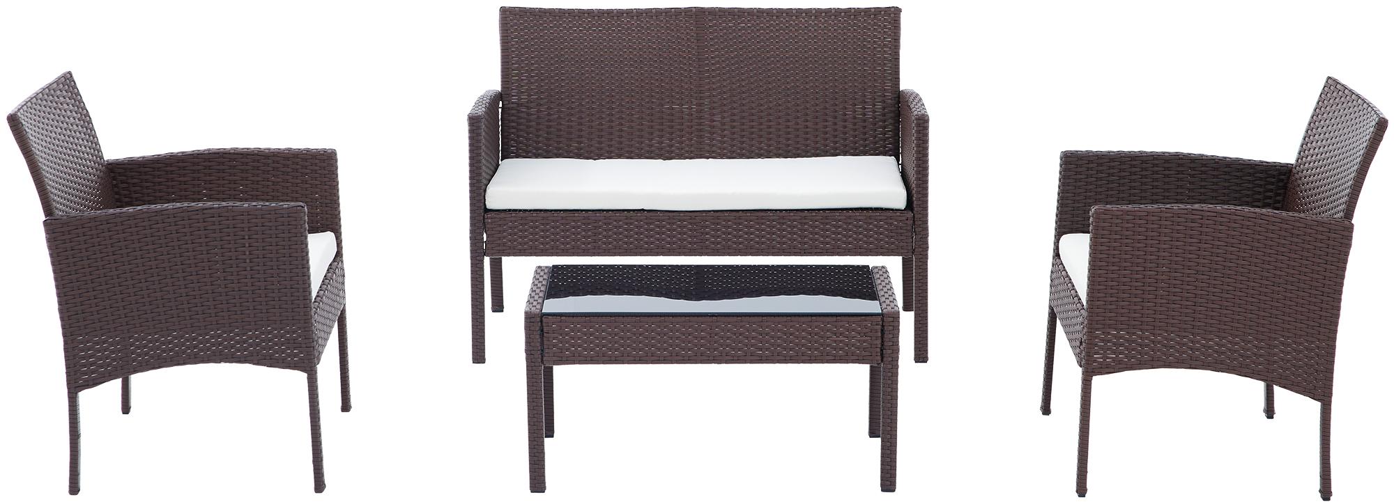 Gruppo di sedute in polyrattan Ramunda
